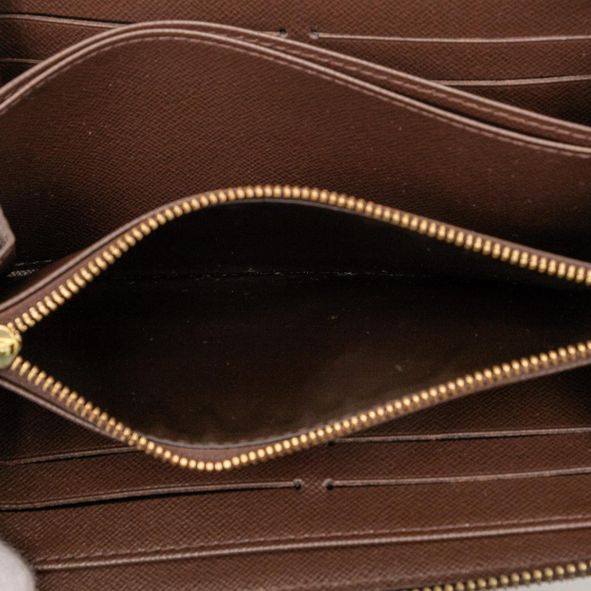 Louis Vuitton Damier Ebene Zippy Long Wallet