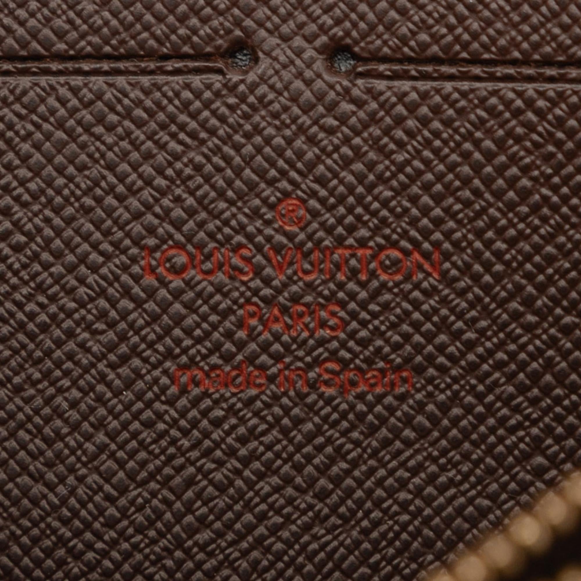 Louis Vuitton Damier Ebene Zippy Long Wallet