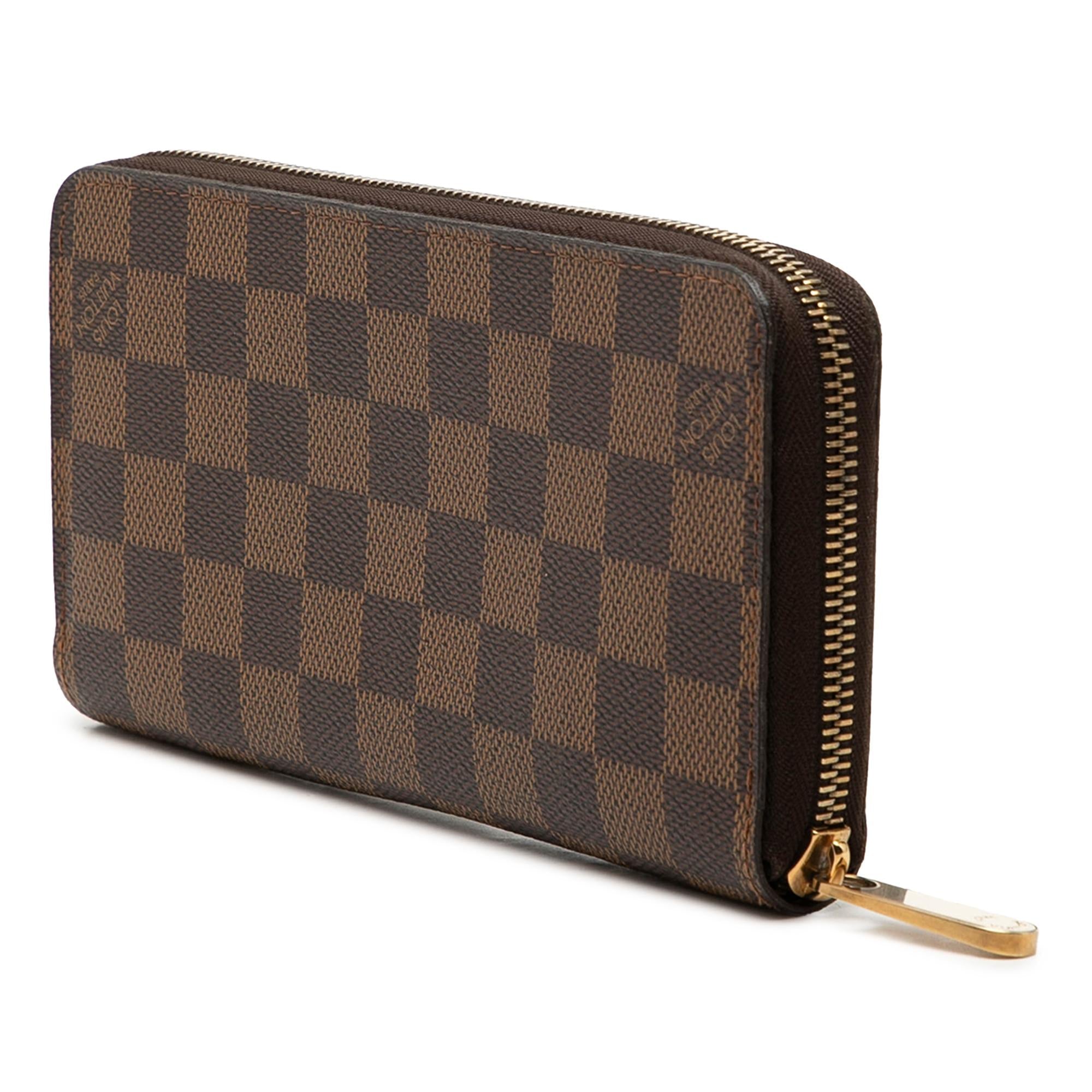 Louis Vuitton Damier Ebene Zippy Long Wallet