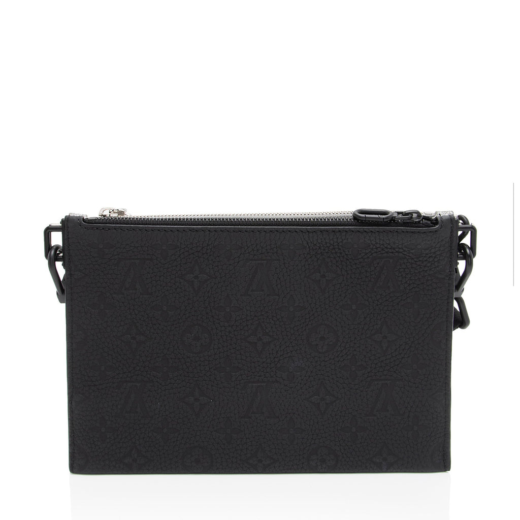 Louis Vuitton Damier Glitter Taurillon In The Loop Trio Pouch