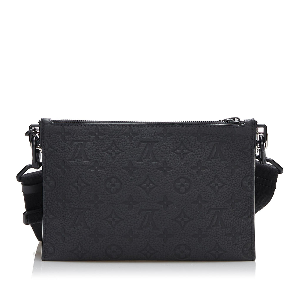 Louis Vuitton Damier Glitter Taurillon In The Loop Trio Pouch