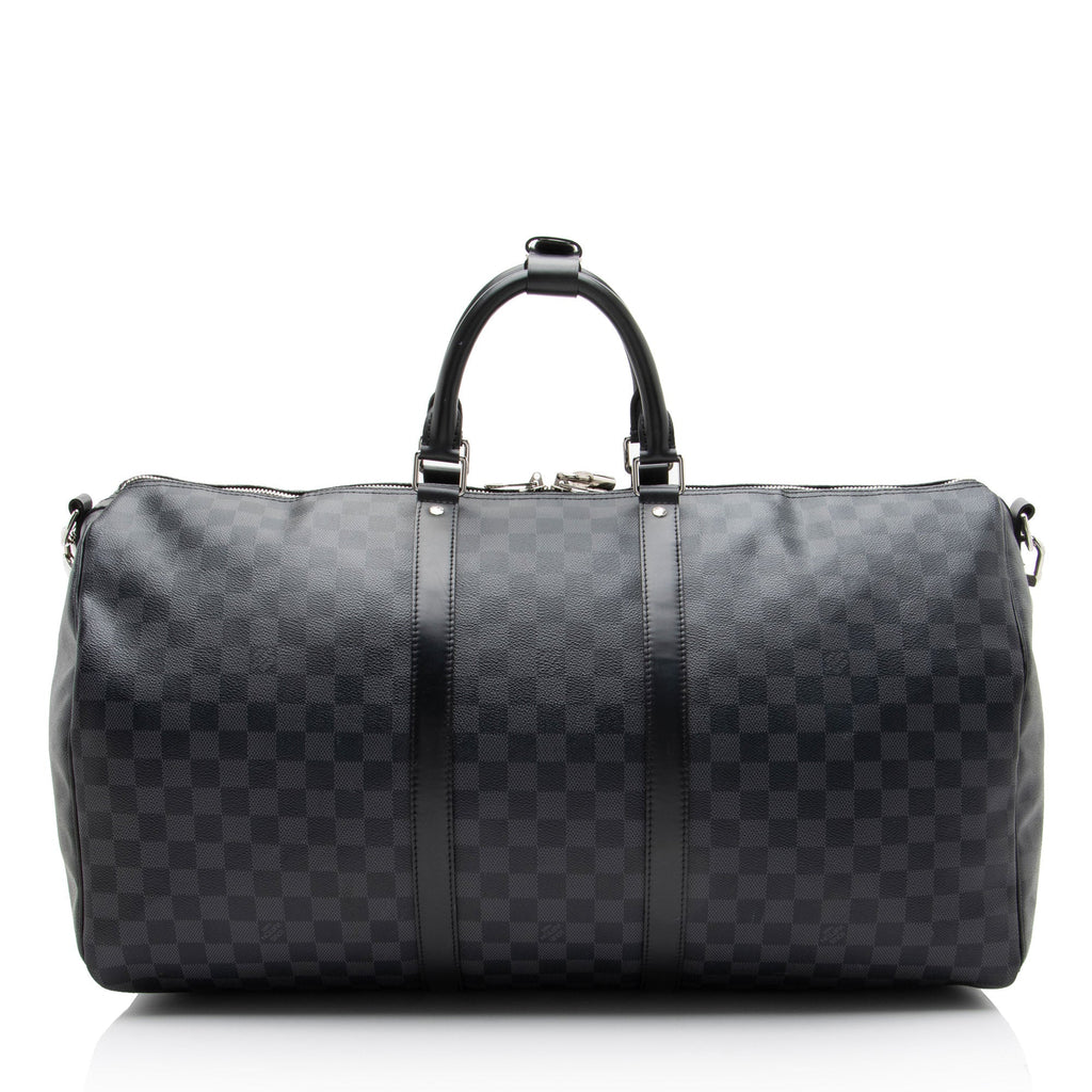 Louis Vuitton Damier Graphite Keepall Bandouliere 55 Duffle