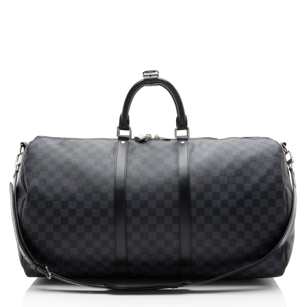 Louis Vuitton Damier Graphite Keepall Bandouliere 55 Duffle