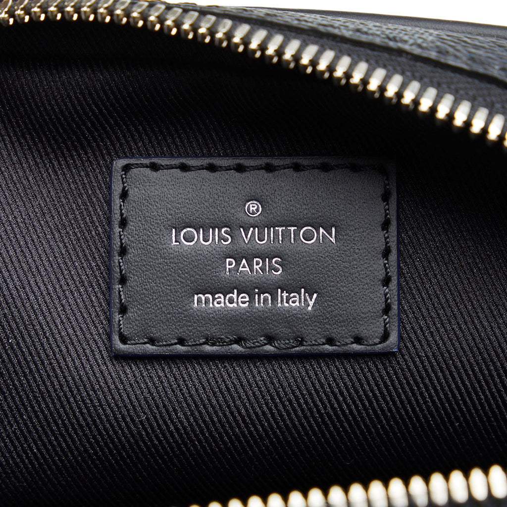 Louis Vuitton Damier Graphite Renaissance Map Danube Slim PM