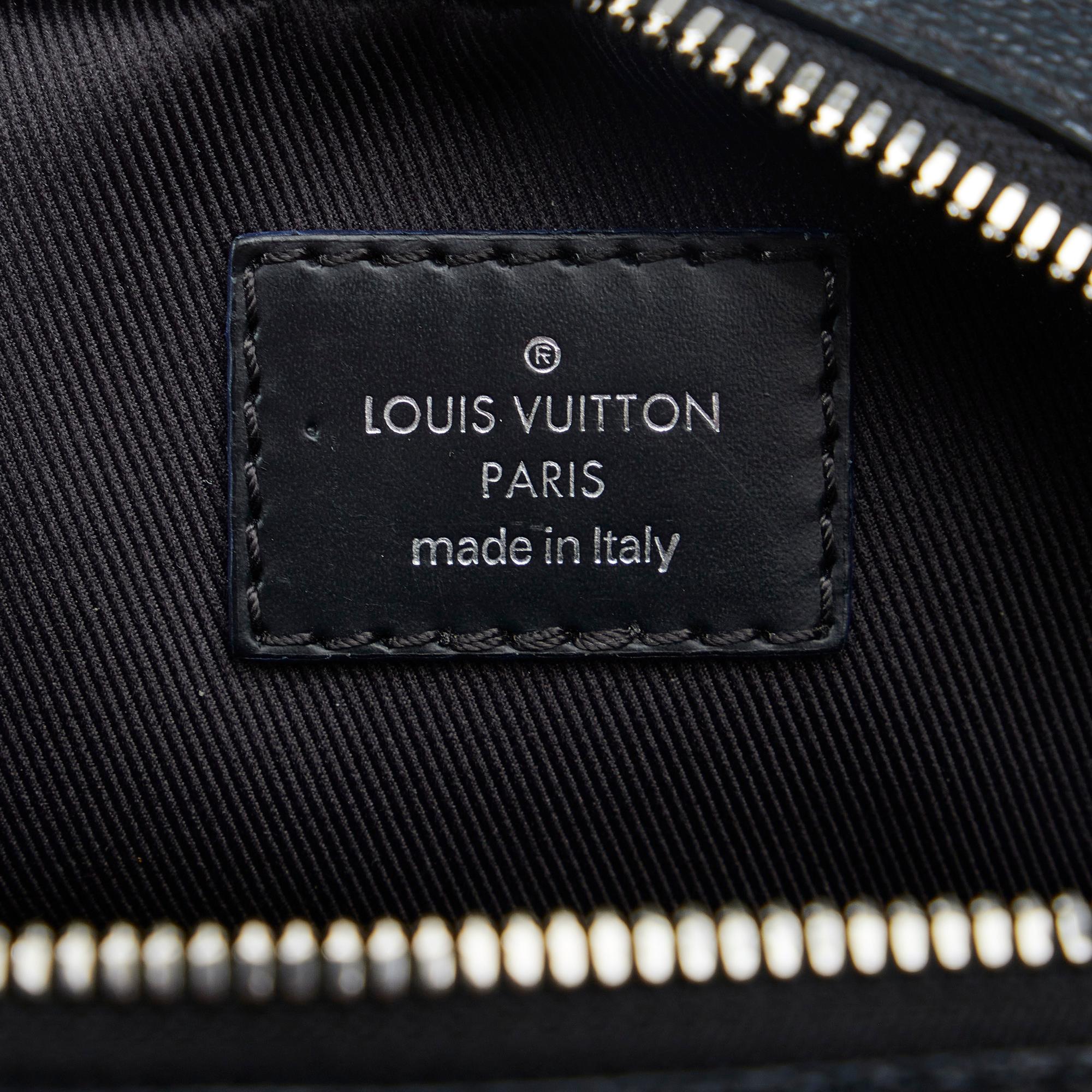 Louis Vuitton Damier Graphite Renaissance Map Danube Slim PM