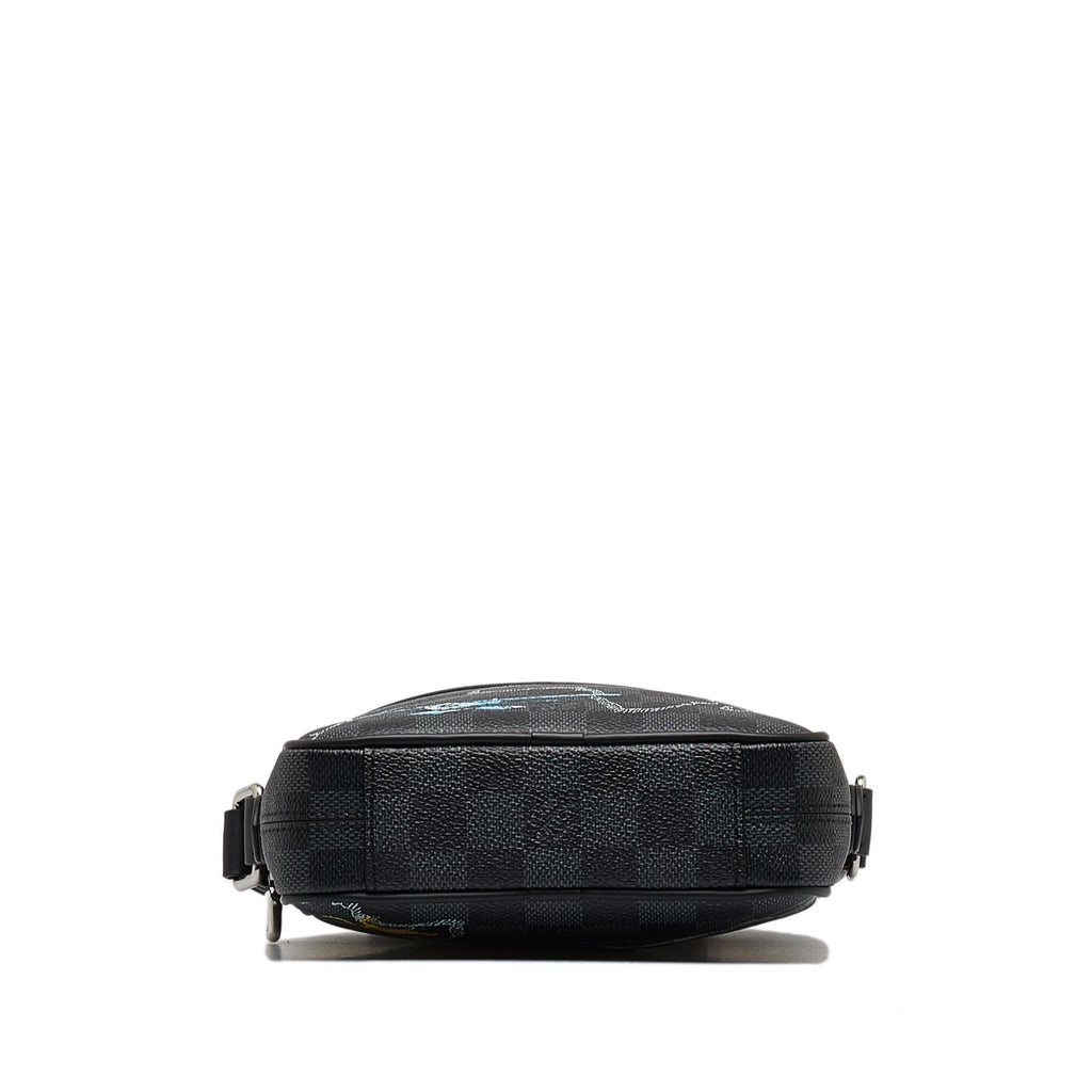 Louis Vuitton Damier Graphite Renaissance Map Danube Slim PM