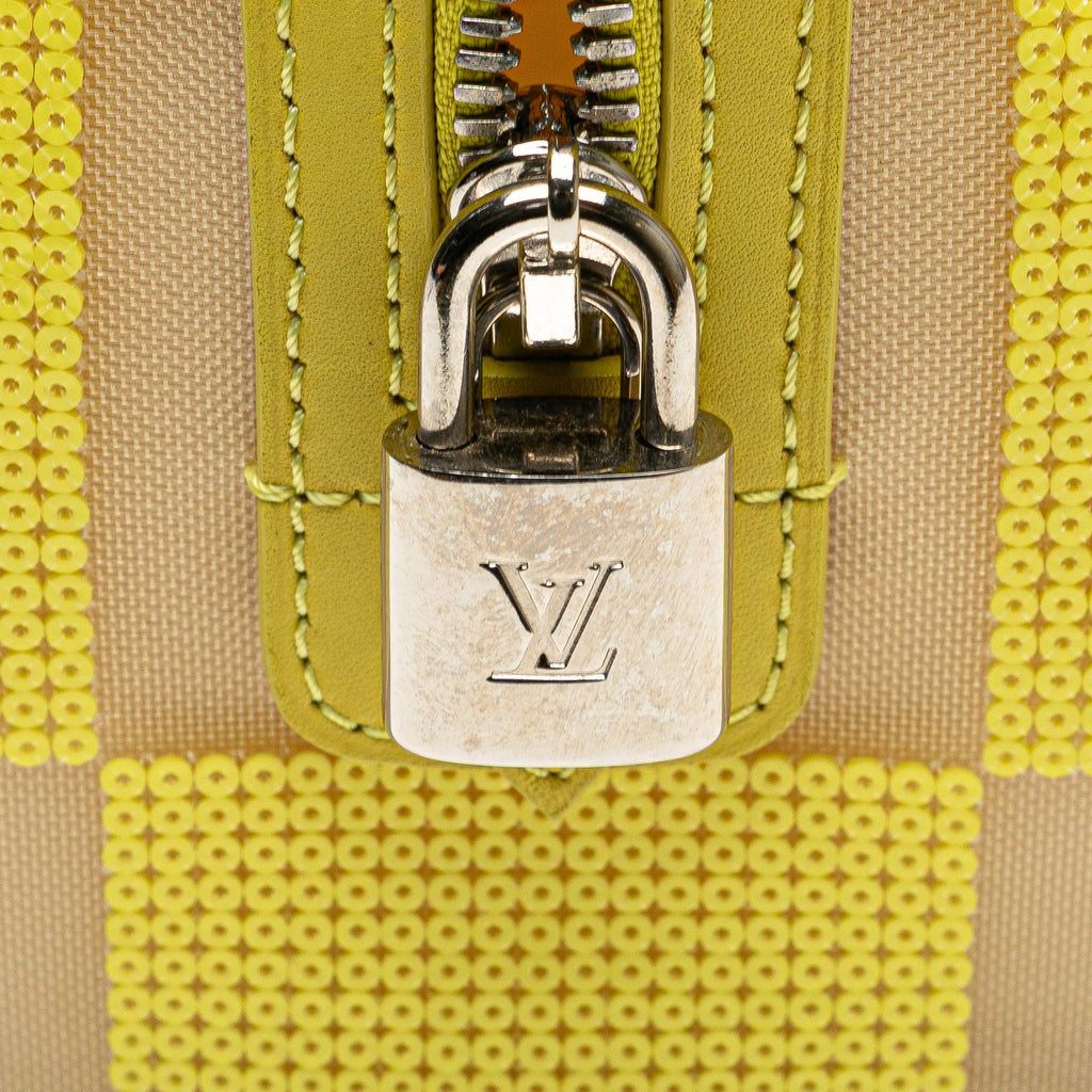Louis Vuitton Damier Optic Mesh Sequins Cube Speedy