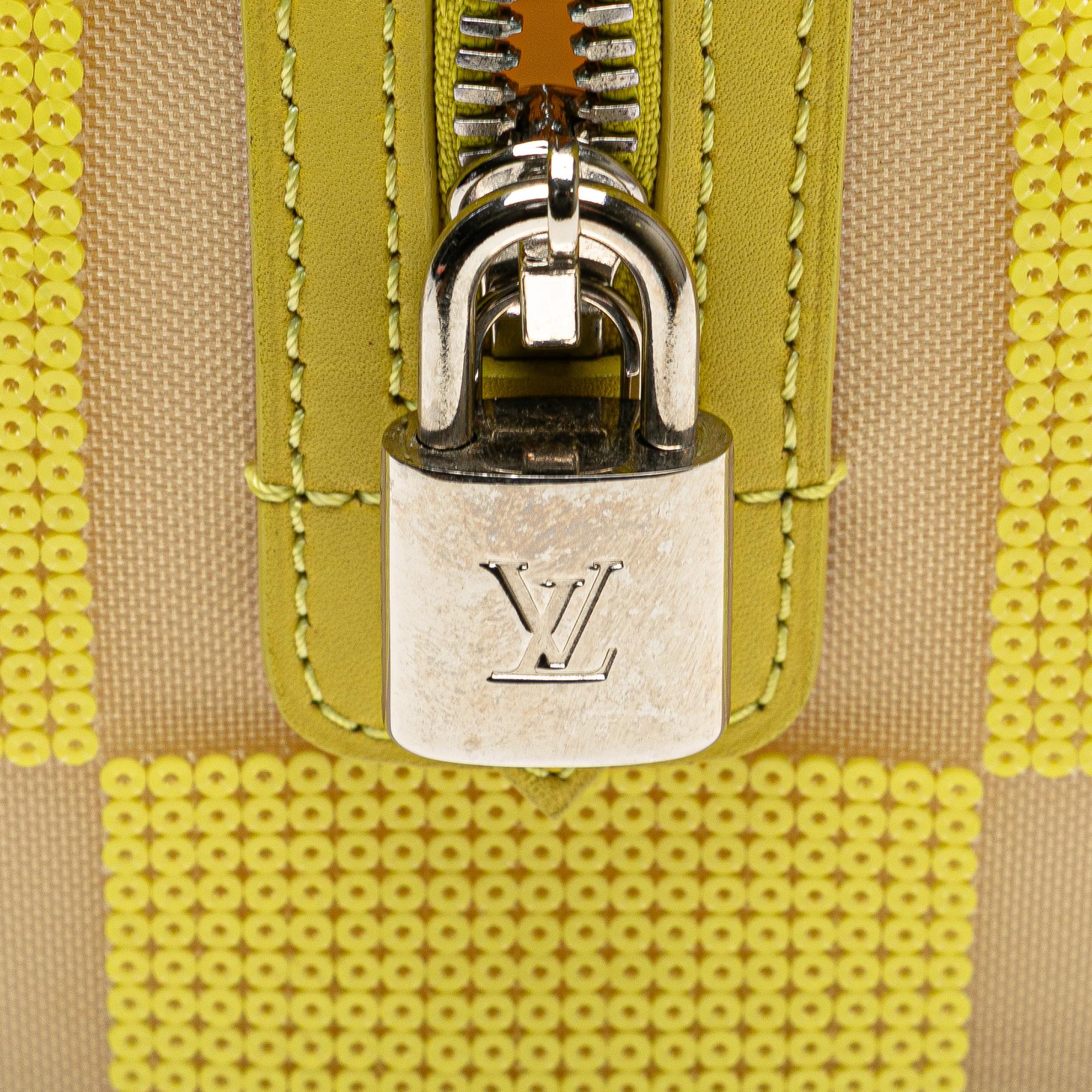 Louis Vuitton Damier Optic Mesh Sequins Cube Speedy
