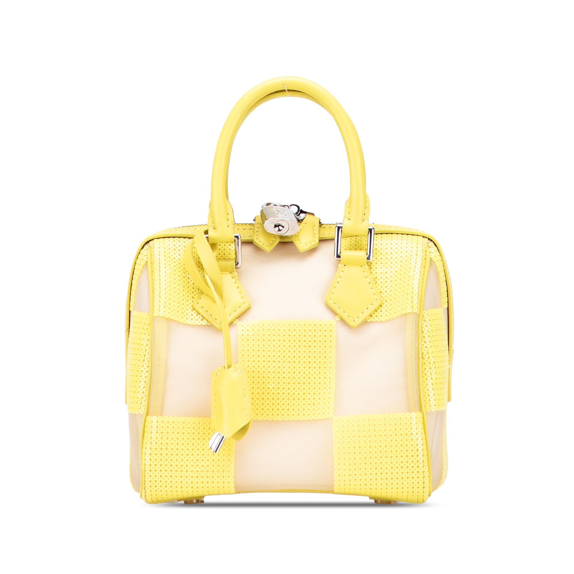 Louis Vuitton Damier Optic Mesh Sequins Cube Speedy