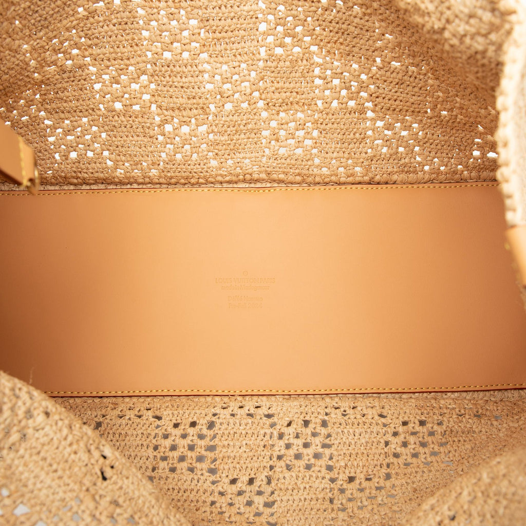 Louis Vuitton Damier Raffia Summer Shopper Tote MM