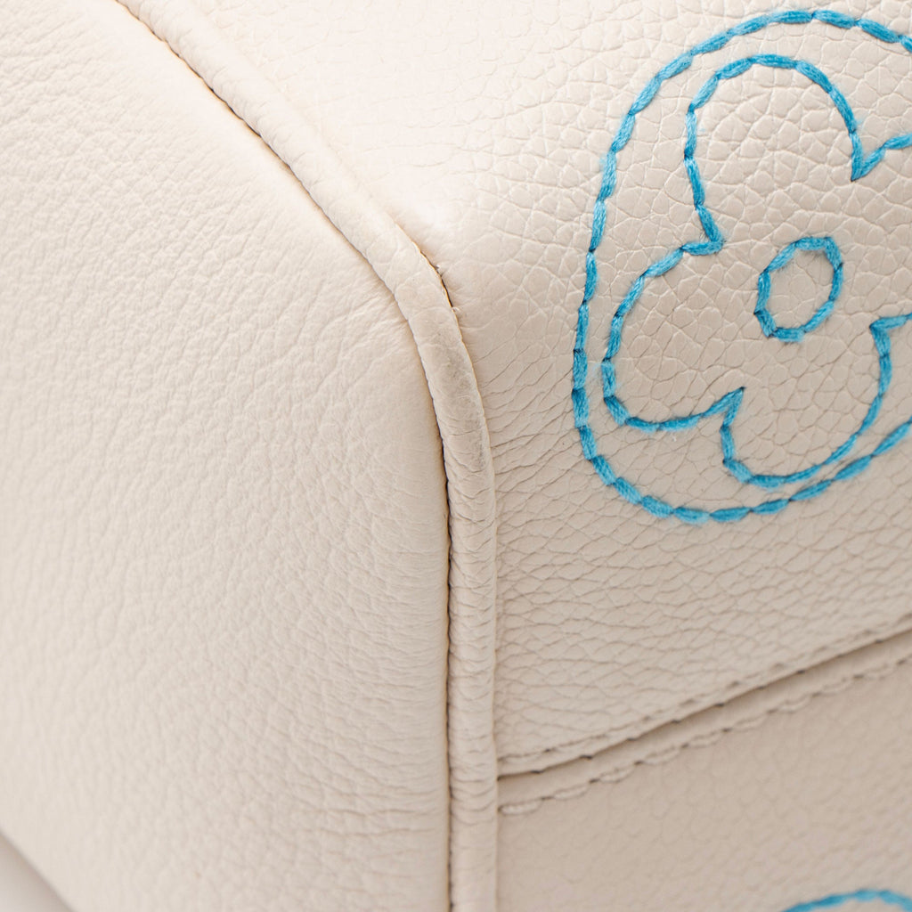 Louis Vuitton Embroidered Monogram Speedy Bandouliere 20 Satchel
