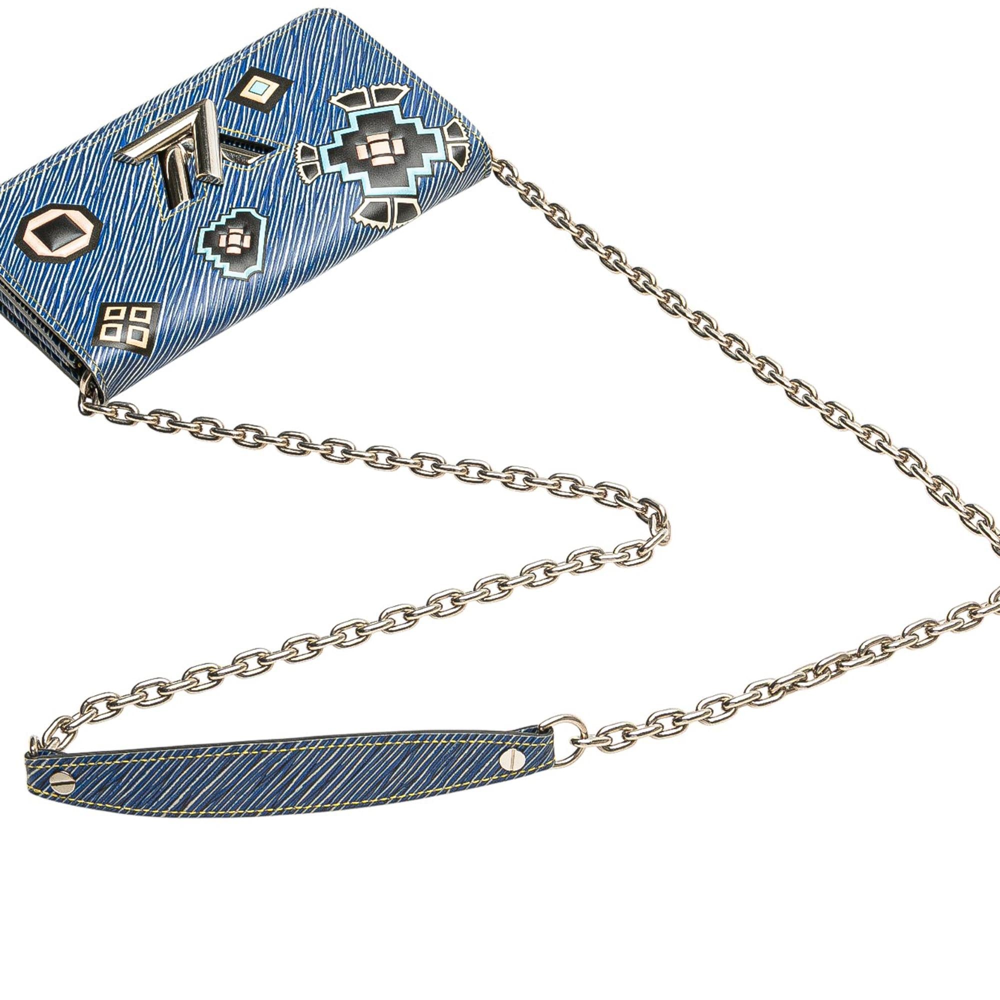 Louis Vuitton Epi Denim Twist Azteque Wallet on Chain
