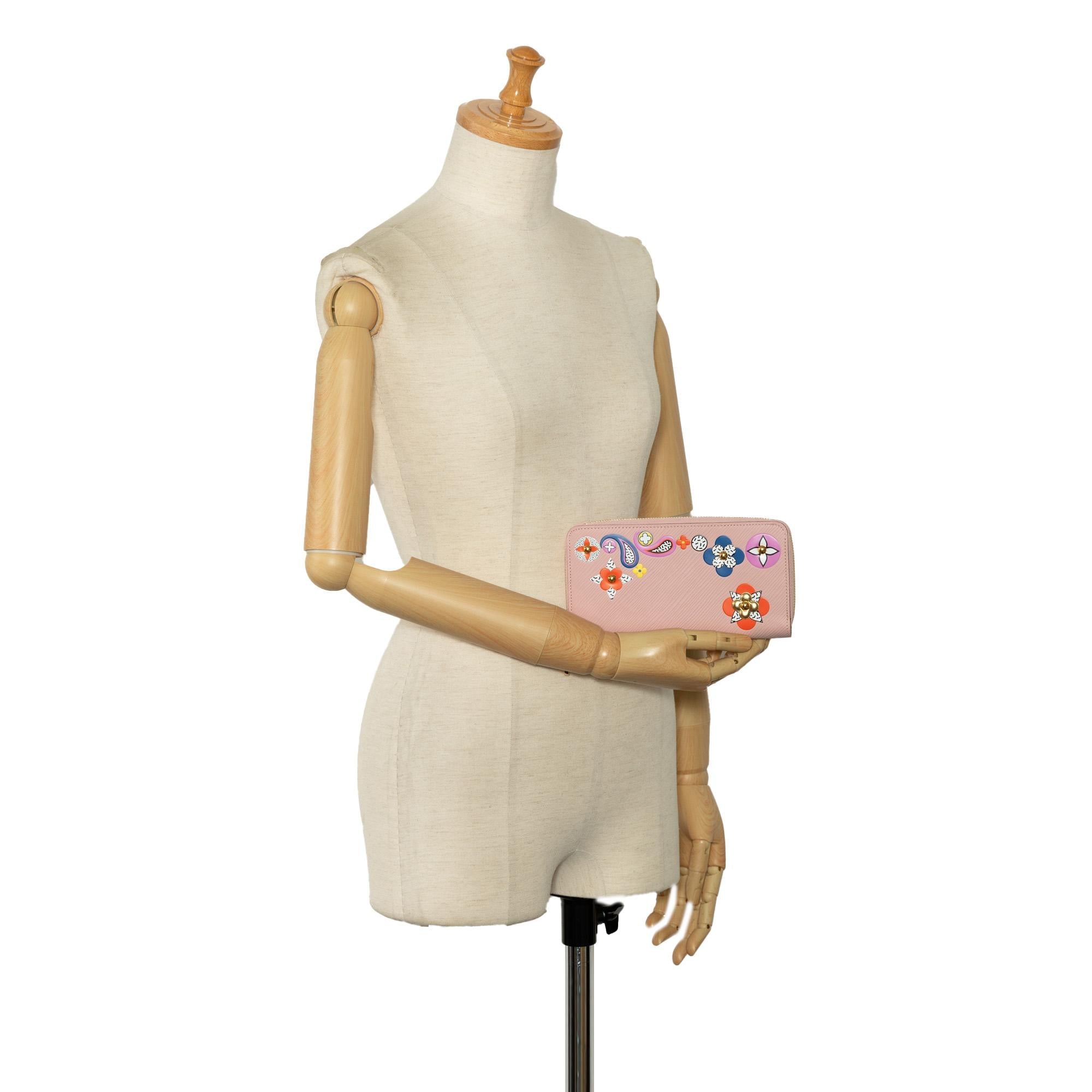 Louis Vuitton Epi Flower Mosaic Zippy Long Wallet (SHG-U9IEHM)