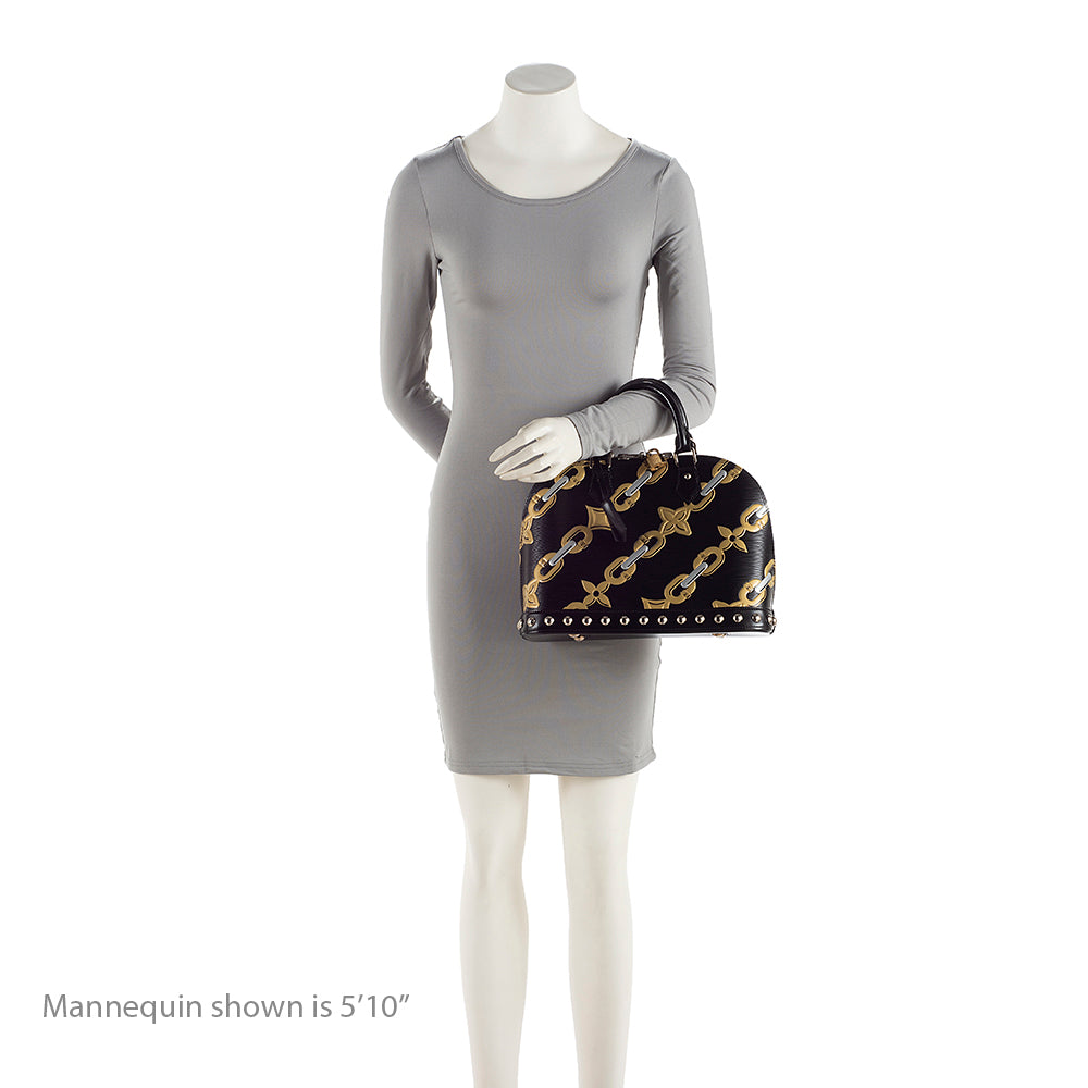 Louis Vuitton Epi Leather Chain Flower Alma PM Satchel