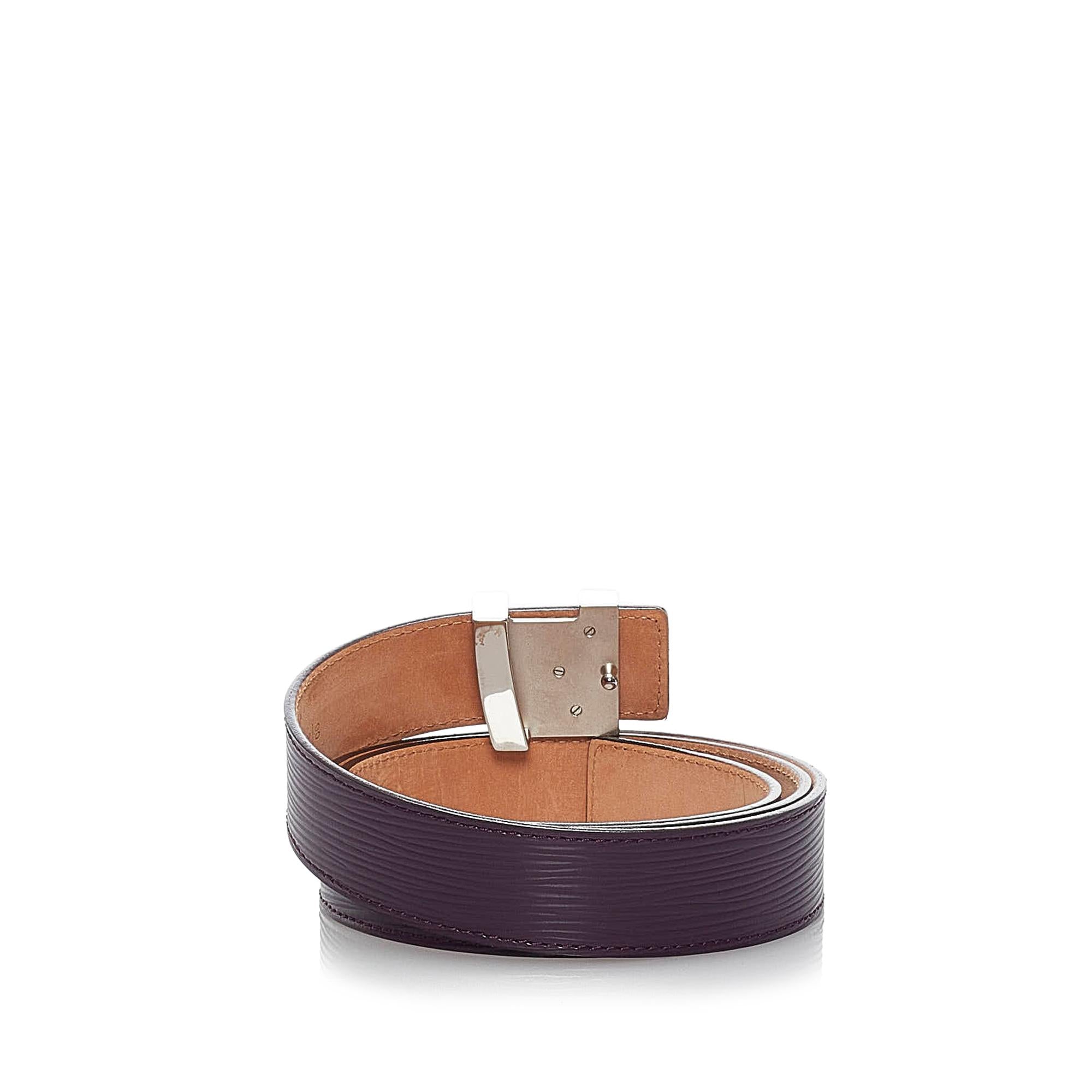 Louis Vuitton Epi Leather Initiales Belt - 35 / 90 (SHG-34108)