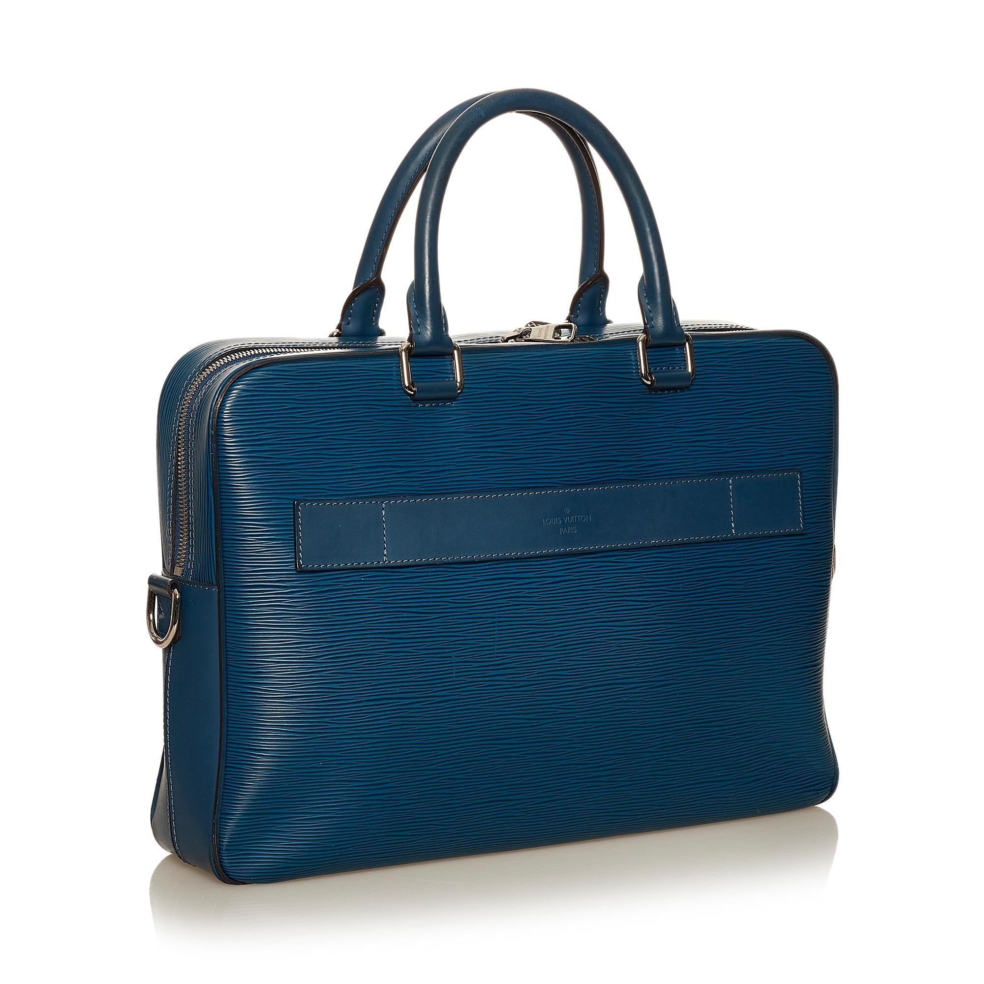 Louis Vuitton Epi Porte Documents Briefcase (SHG-29414)