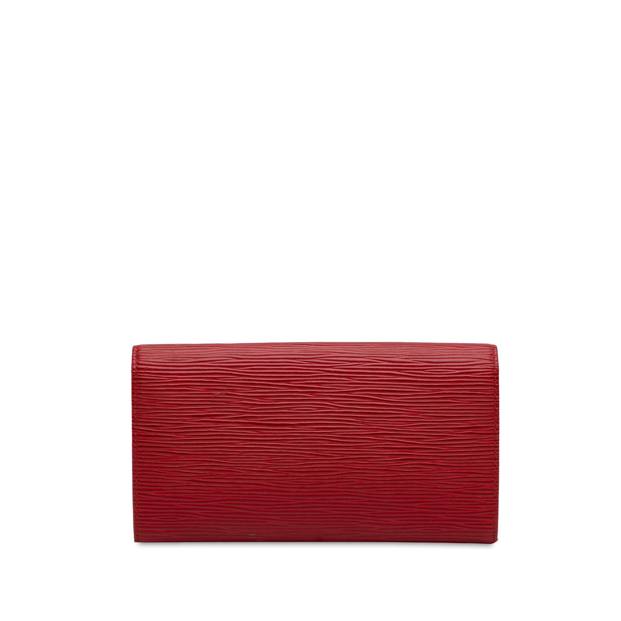 Louis Vuitton Epi Sarah Long Wallet (SHG-D7T6q7)
