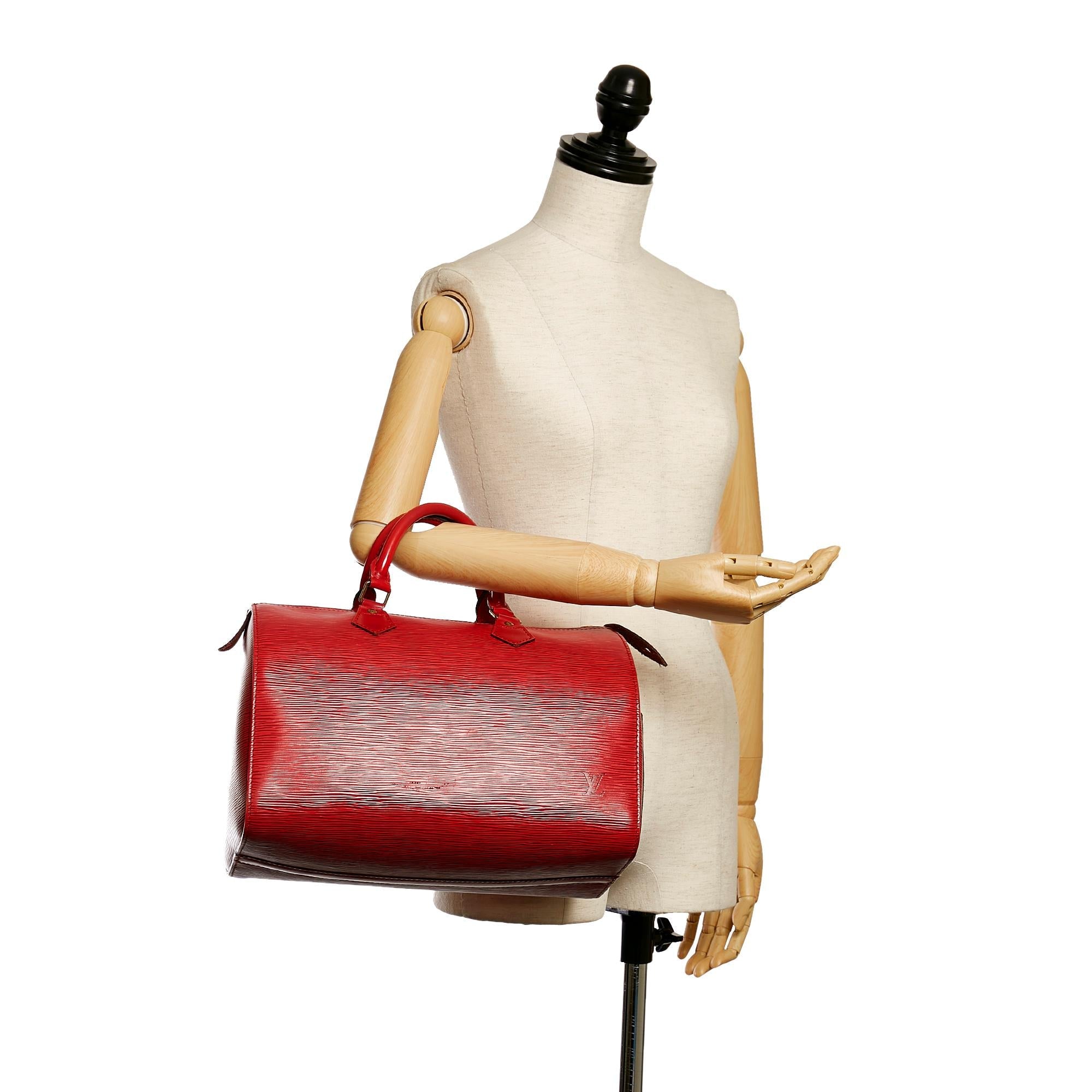 Louis Vuitton Epi Speedy 30 (SHG-30832)