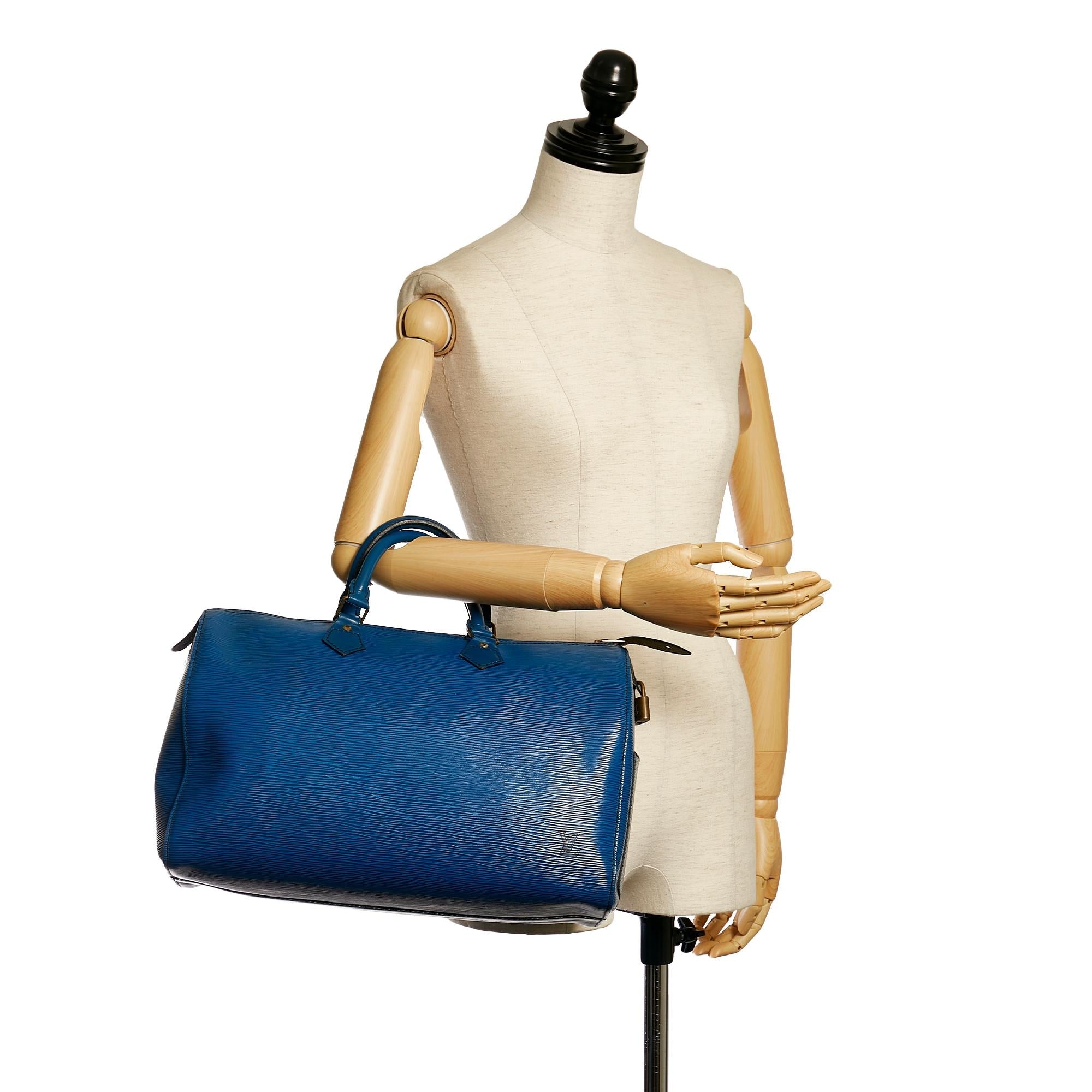 Louis Vuitton Epi Speedy 35 (SHG-34516)