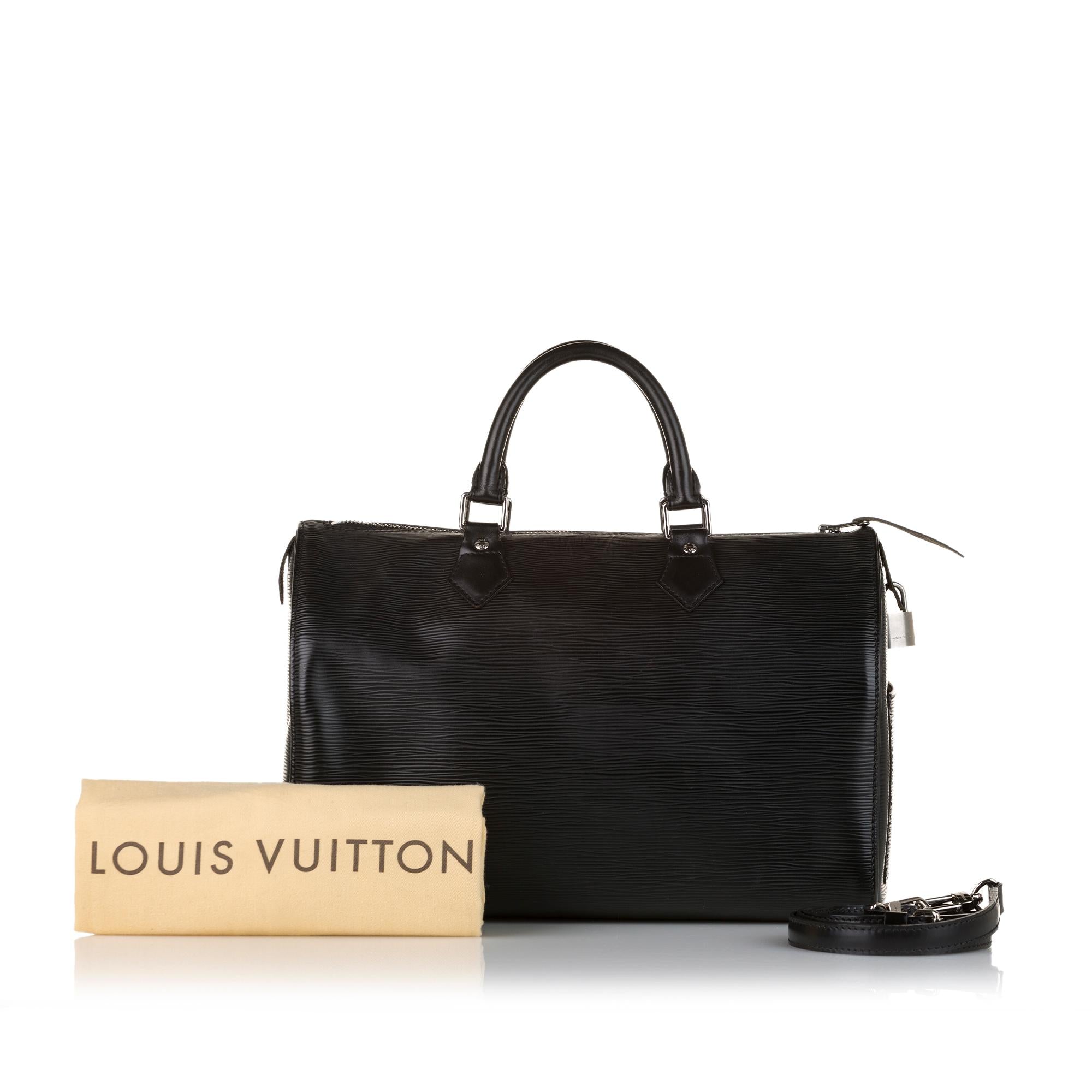 Louis Vuitton Epi Speedy Bandouliere 35 (SHG-34422)