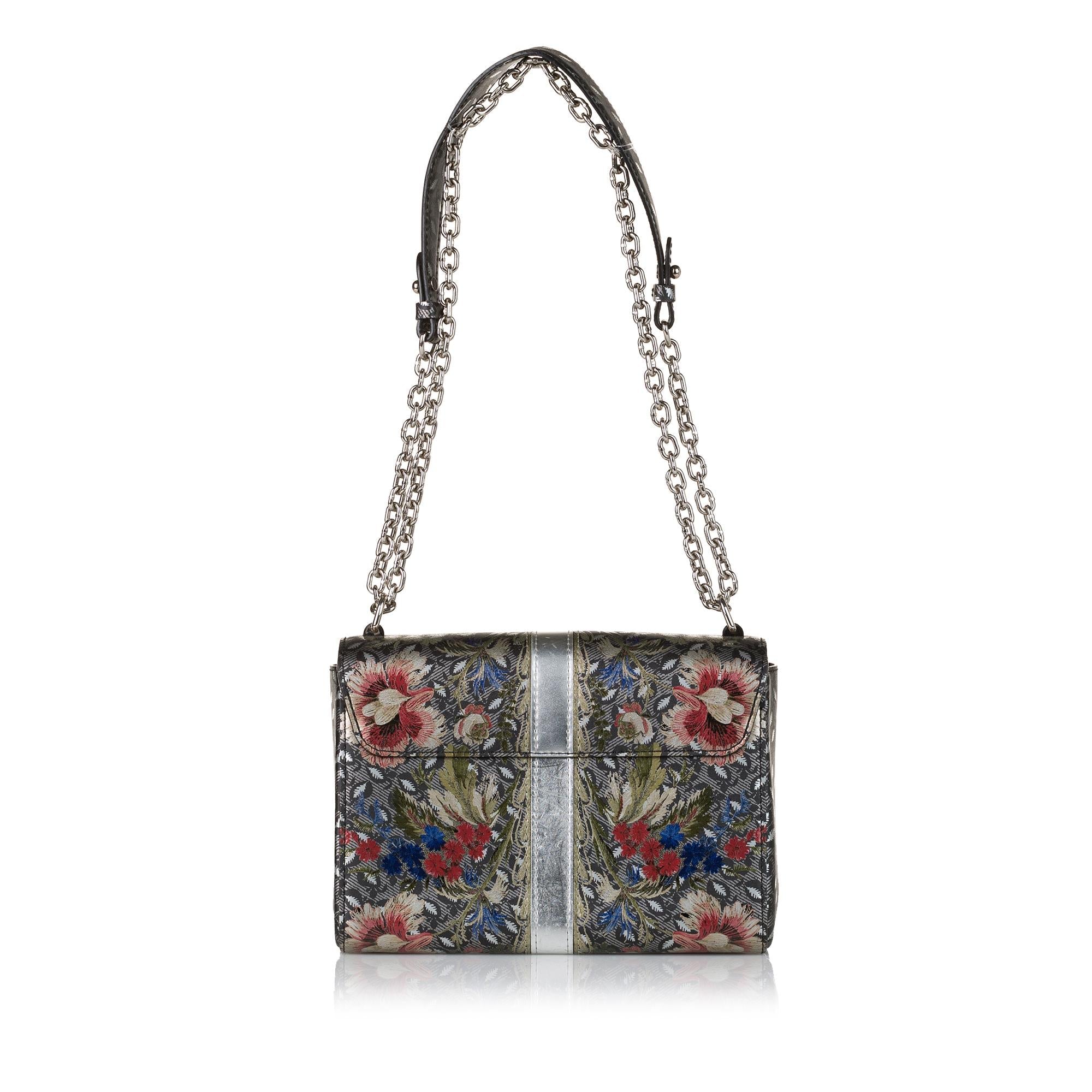 Louis Vuitton Floral Epi Twist MM (SHG-37662)