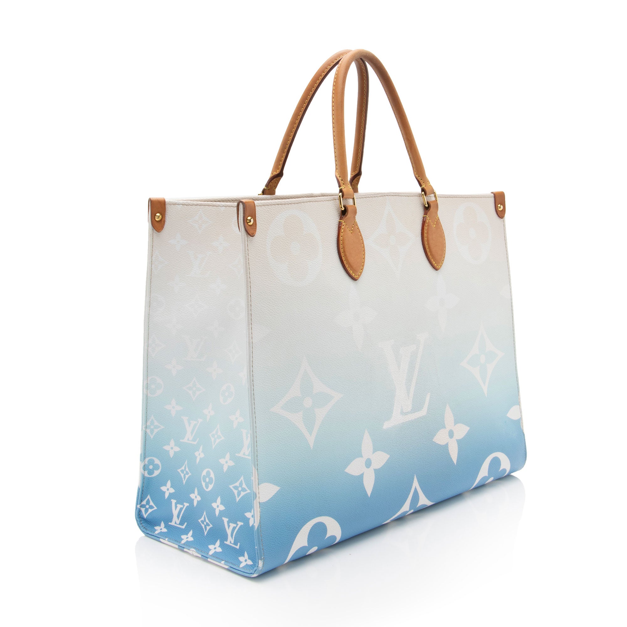 Louis Vuitton Giant Monogram Canvas By The Pool Onthego GM Tote (SHF-UOlul9)