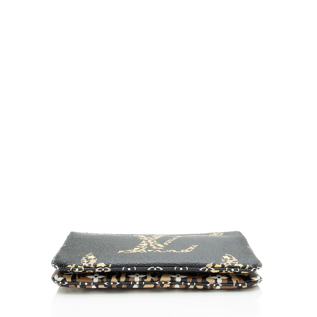 Louis Vuitton Giant Monogram Canvas Jungle Double Zip Pochette