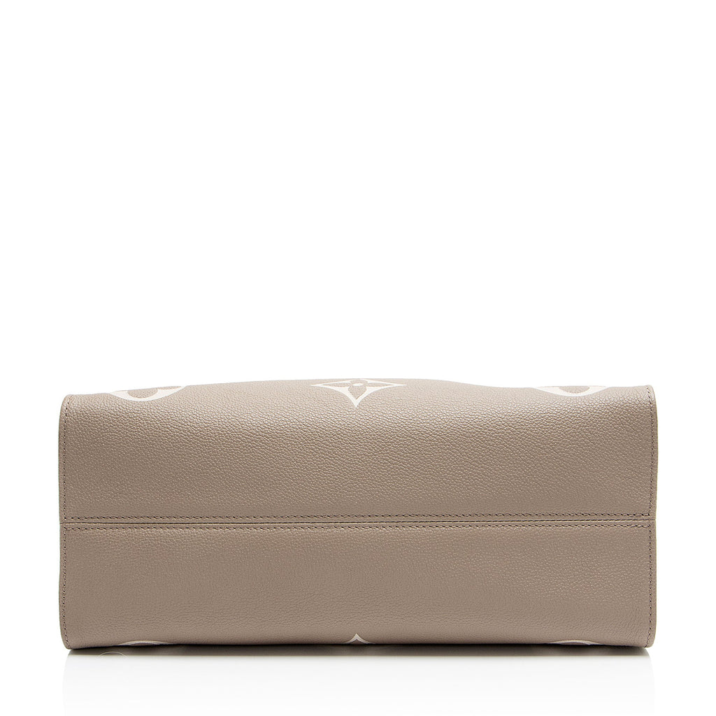 Louis Vuitton Giant Monogram Empreinte Bicolor Bicolor Onthego MM Tote