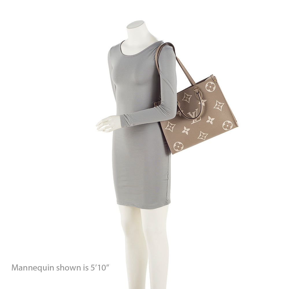 Louis Vuitton Giant Monogram Empreinte Bicolor Bicolor Onthego MM Tote