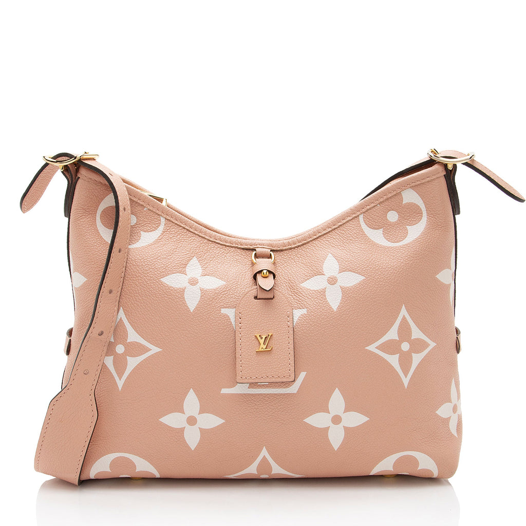 Louis Vuitton Giant Monogram Empreinte Bicolor CarryAll PM Shoulder Bag