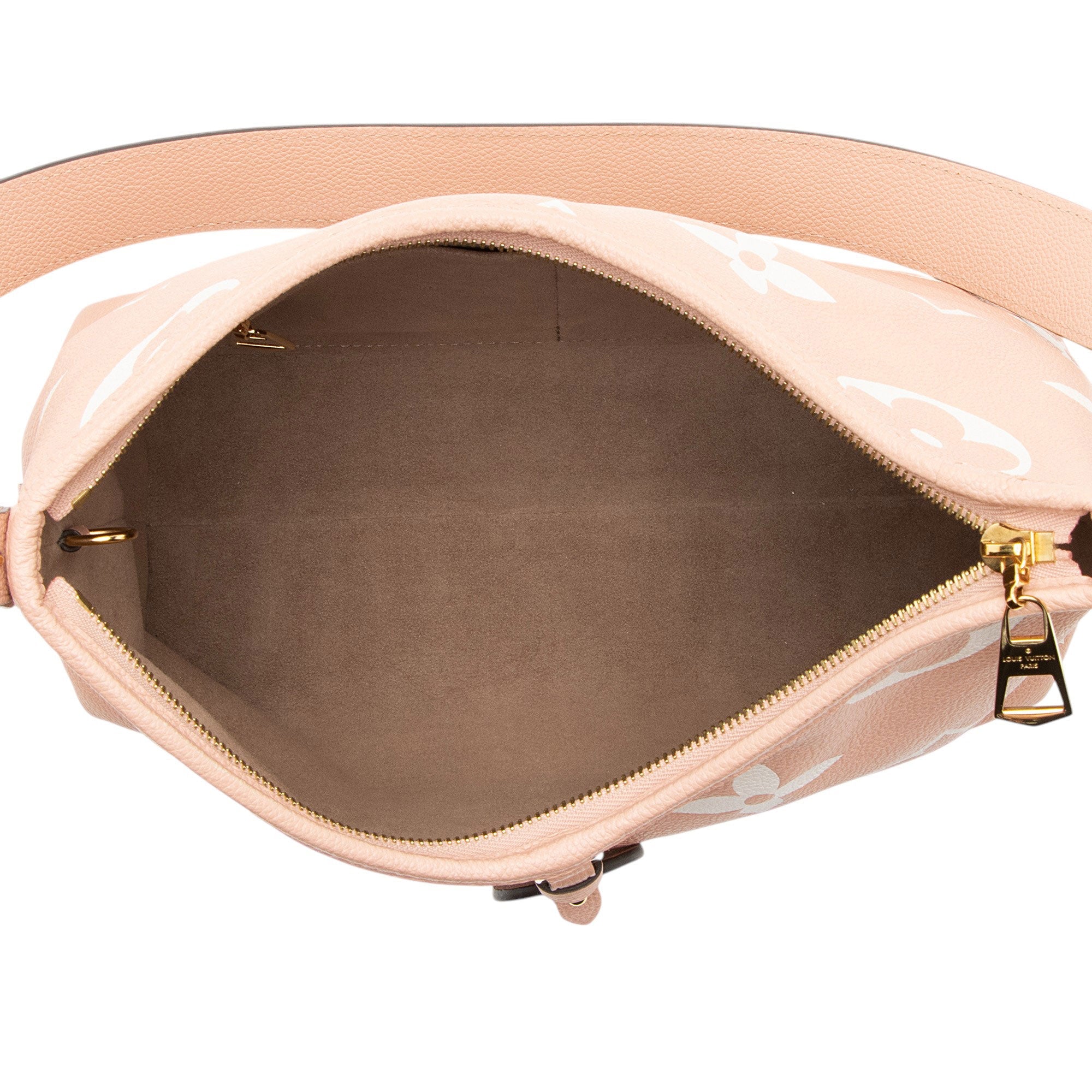 Louis Vuitton Giant Monogram Empreinte Bicolor CarryAll PM Shoulder Bag