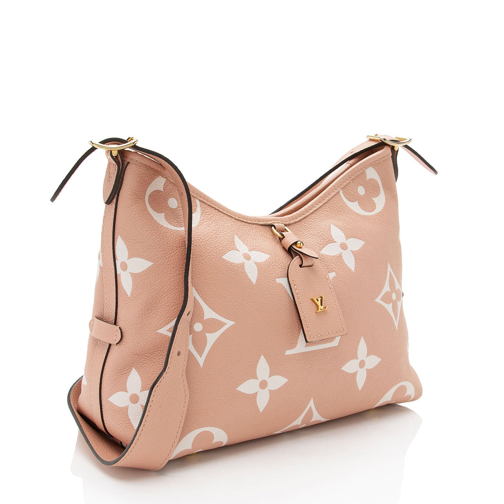Louis Vuitton Giant Monogram Empreinte Bicolor CarryAll PM Shoulder Bag