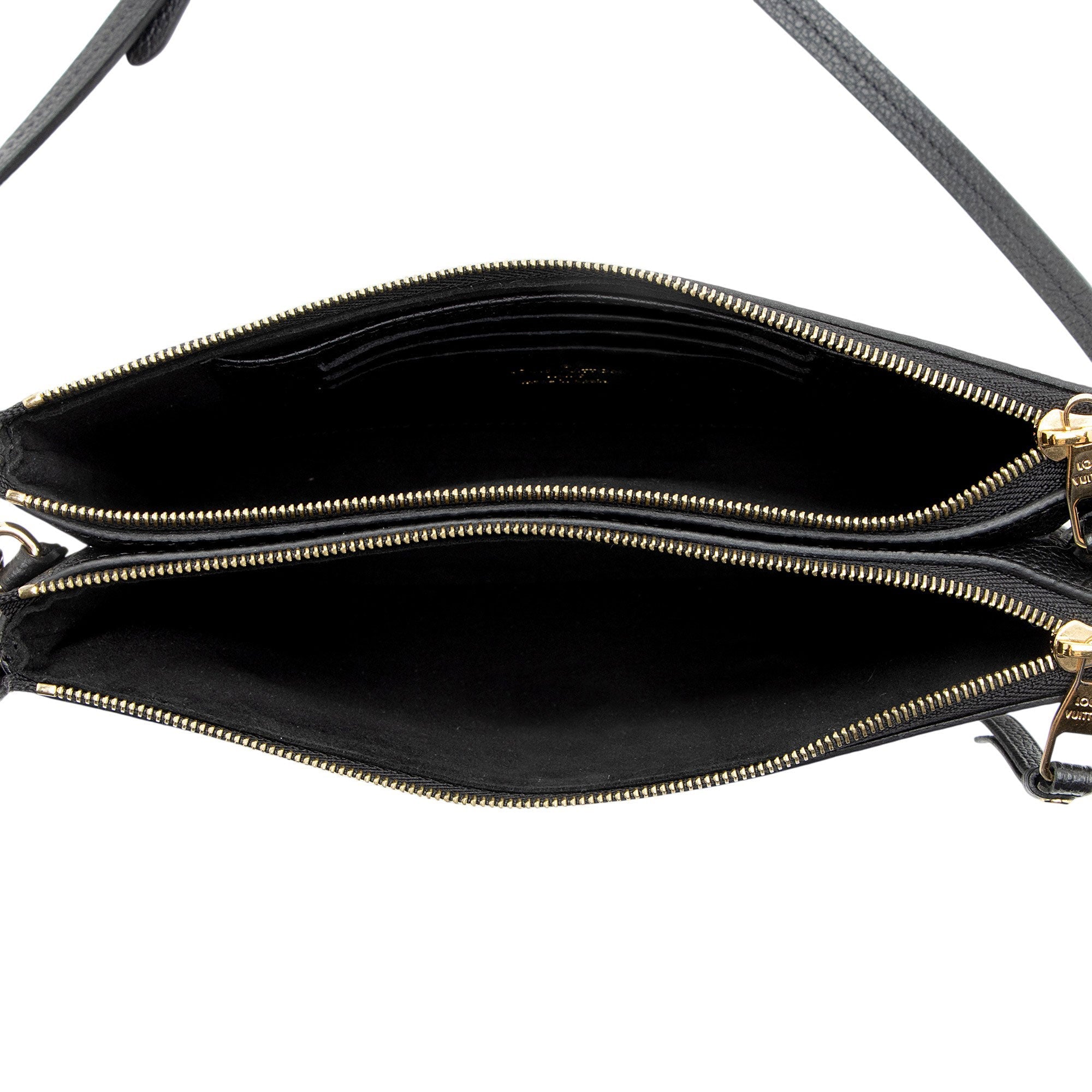 Louis Vuitton Giant Monogram Empreinte Bicolor Double Zip Pochette