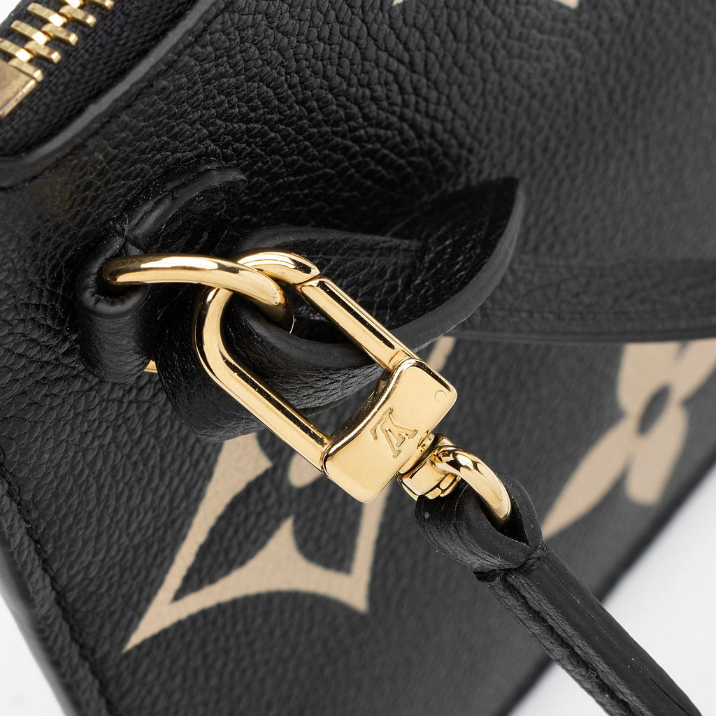 Louis Vuitton Giant Monogram Empreinte Bicolor Neverfull MM Pochette