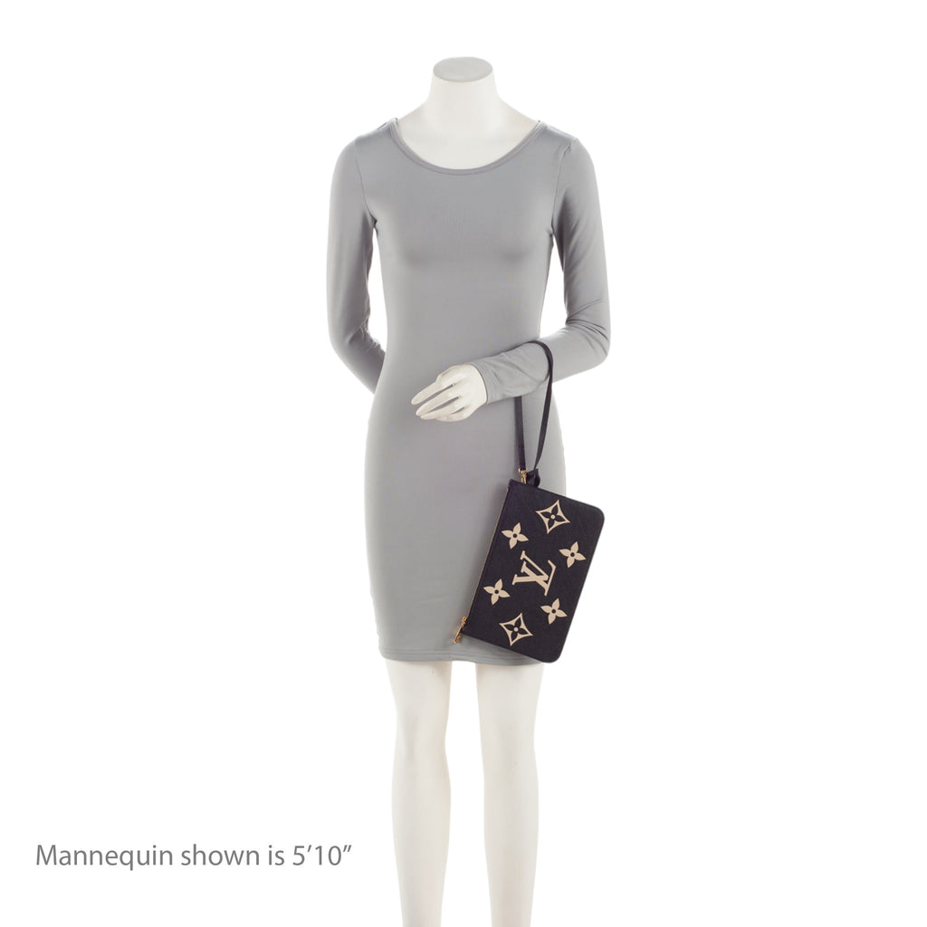 Louis Vuitton Giant Monogram Empreinte Bicolor Neverfull MM Pochette
