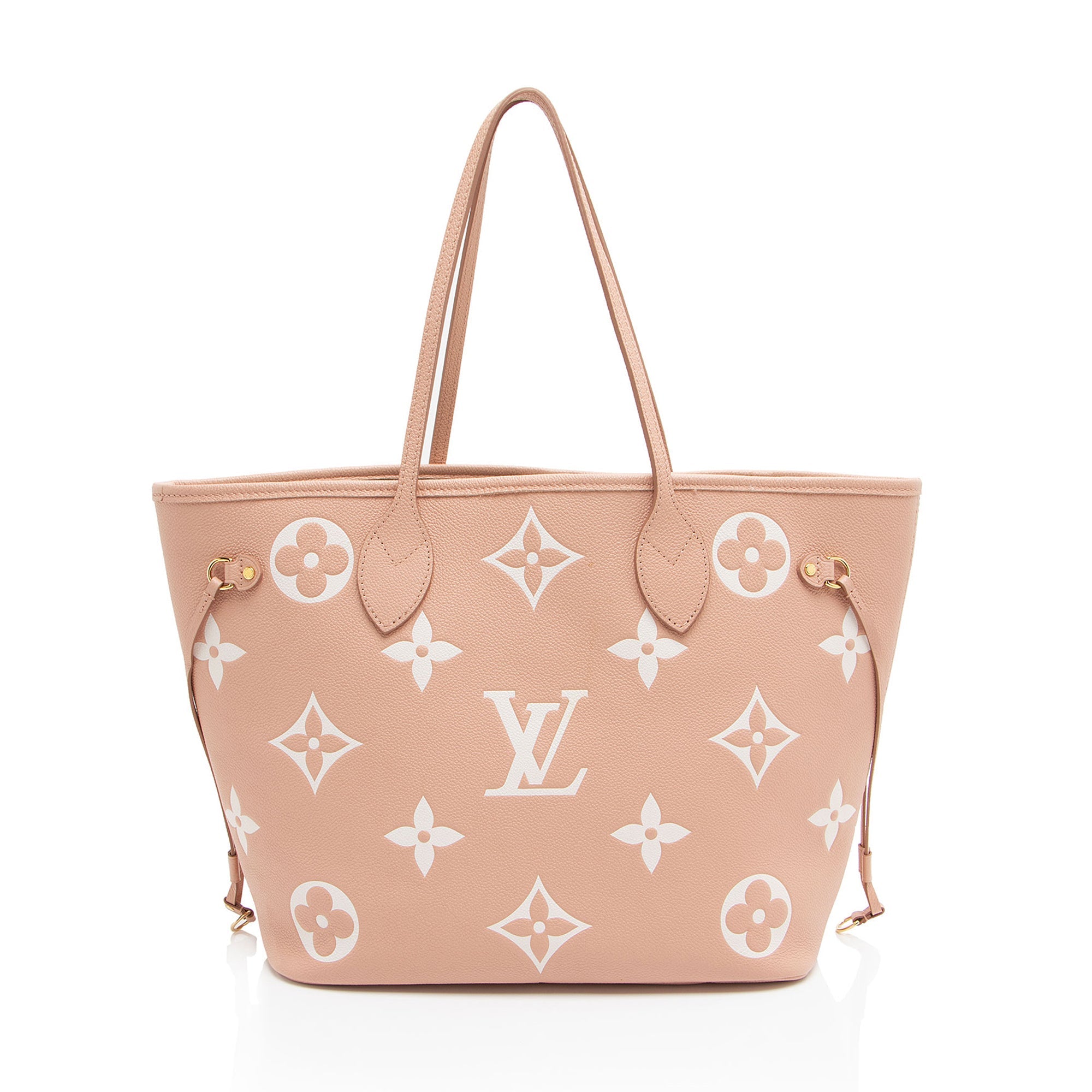 Louis Vuitton Giant Monogram Empreinte Bicolor Neverfull MM Tote