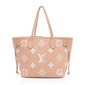 Louis Vuitton Giant Monogram Empreinte Bicolor Neverfull MM Tote