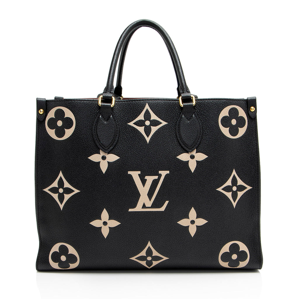 Louis Vuitton Giant Monogram Empreinte Bicolor Onthego MM Tote