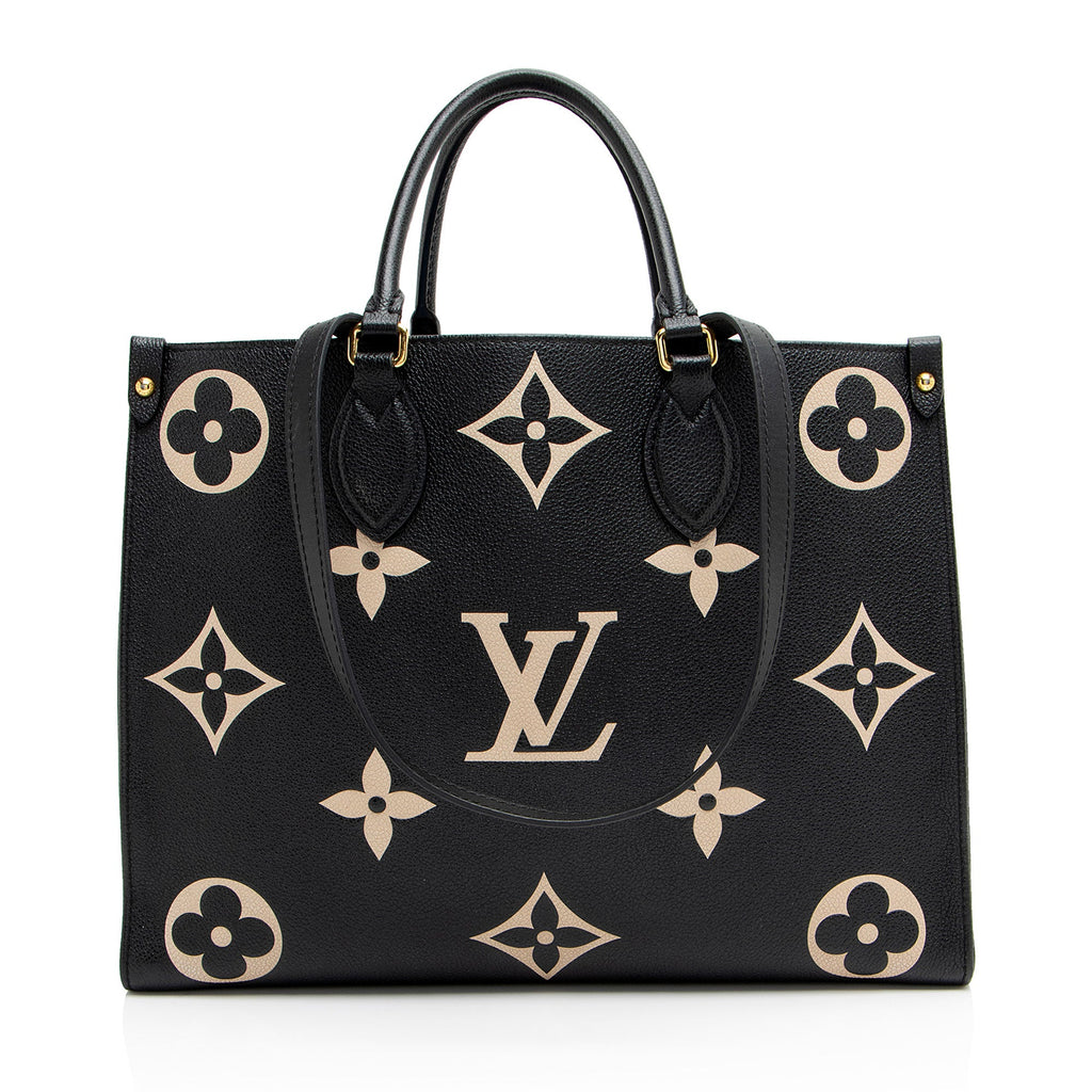 Louis Vuitton Giant Monogram Empreinte Bicolor Onthego MM Tote