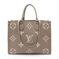 Louis Vuitton Giant Monogram Empreinte Bicolor Onthego MM Tote