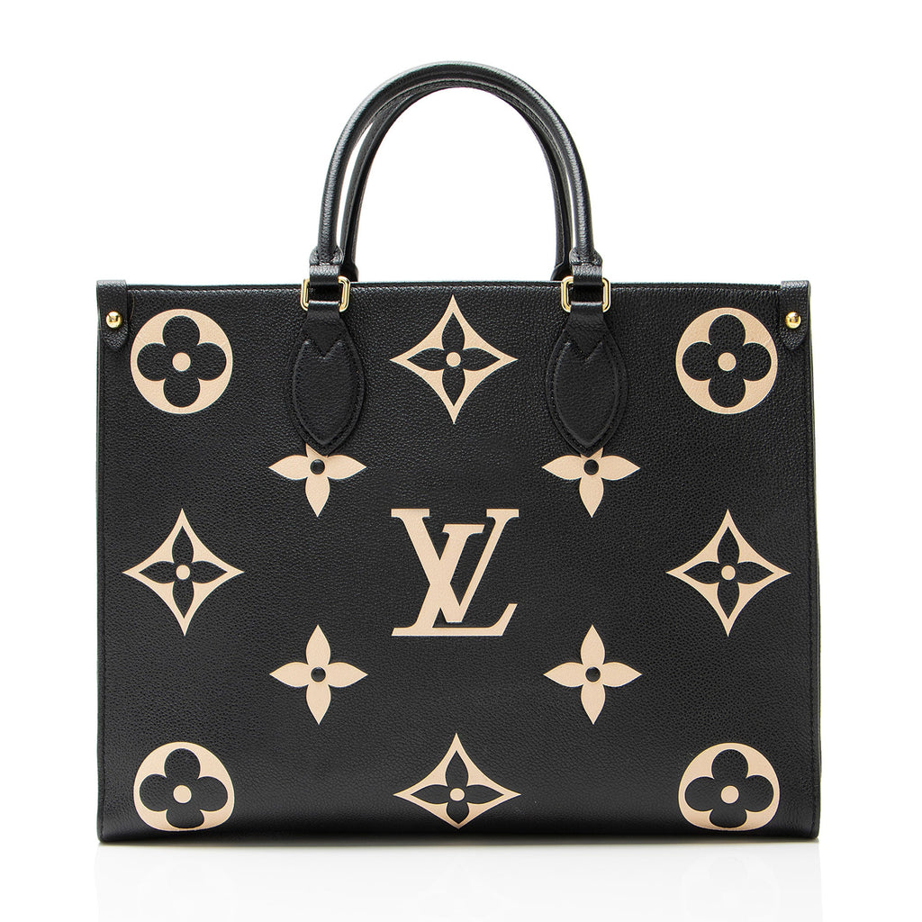 Louis Vuitton Giant Monogram Empreinte Bicolor Onthego MM Tote