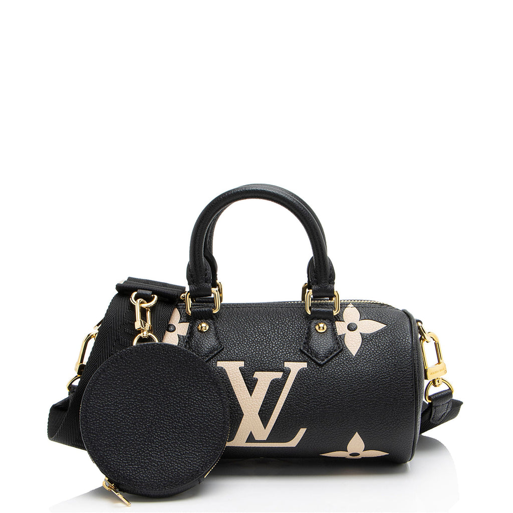 Louis Vuitton Giant Monogram Empreinte Bicolor Papillon BB Satchel
