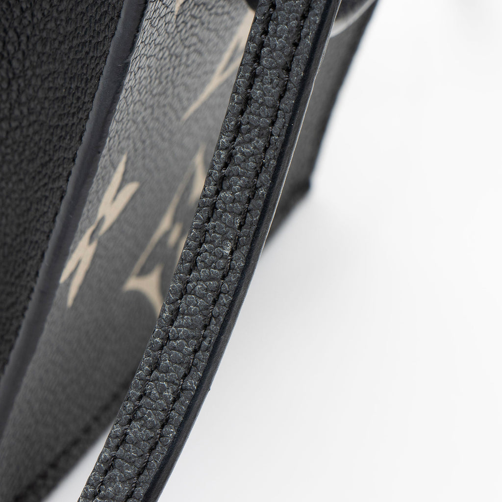 Louis Vuitton Giant Monogram Empreinte Bicolor Petit Sac Plat Shoulder Bag