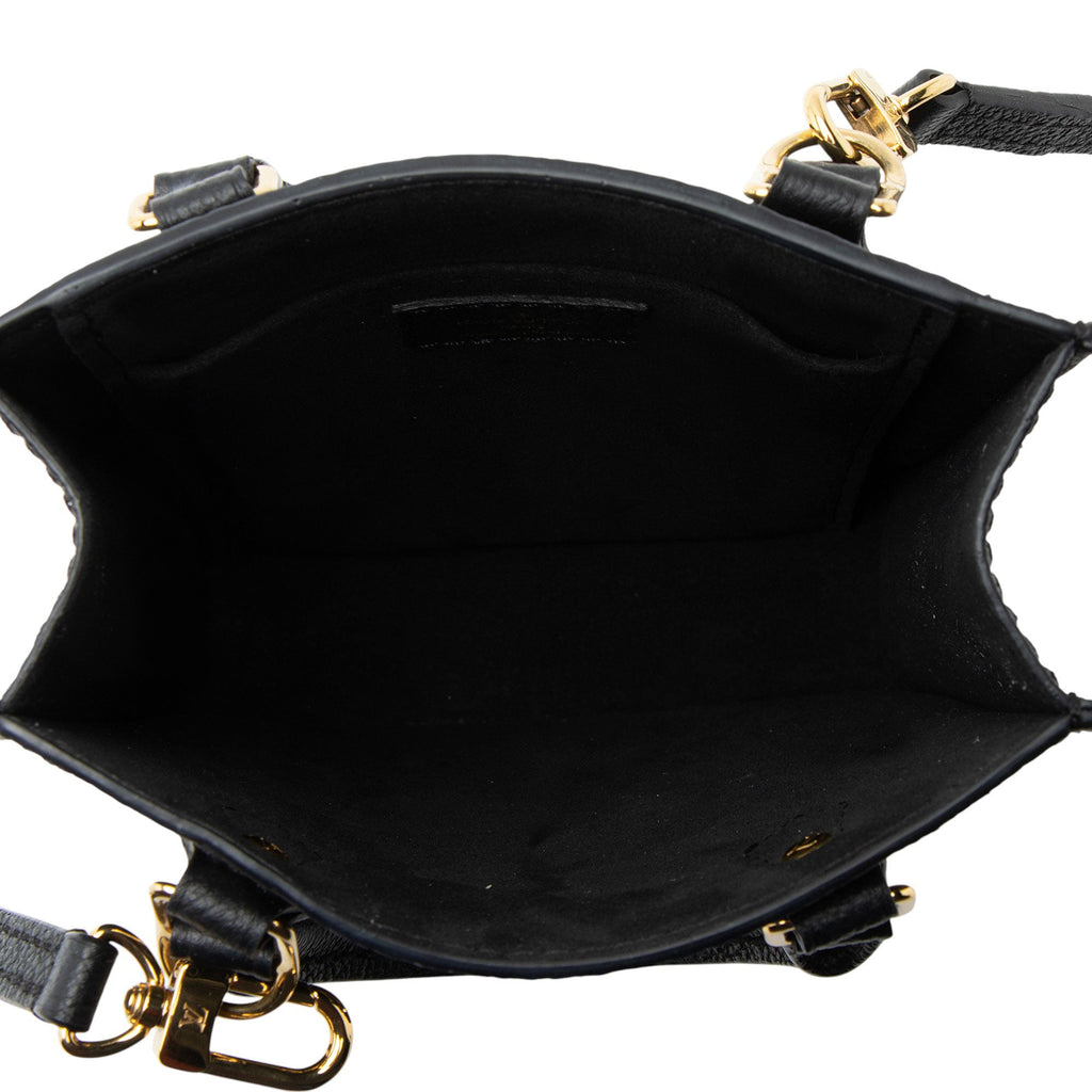 Louis Vuitton Giant Monogram Empreinte Bicolor Petit Sac Plat Shoulder Bag