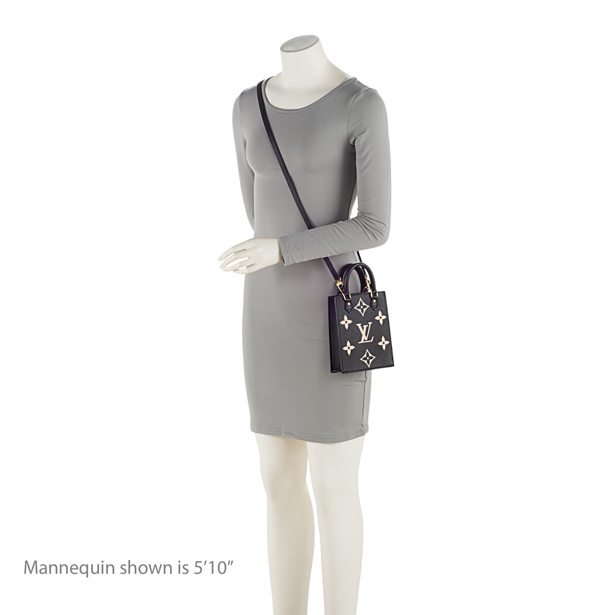 Louis Vuitton Giant Monogram Empreinte Bicolor Petit Sac Plat Shoulder Bag