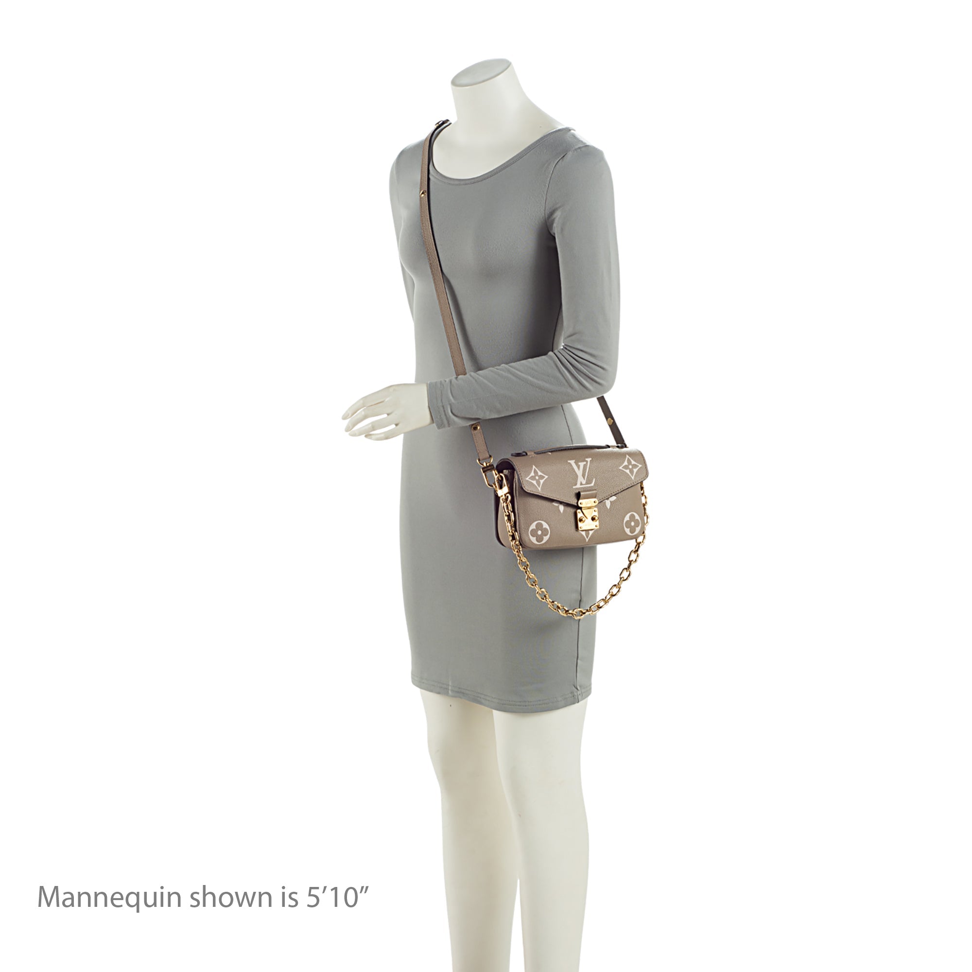 Louis Vuitton Giant Monogram Empreinte Bicolor Pochette Metis E/W Shoulder Bag