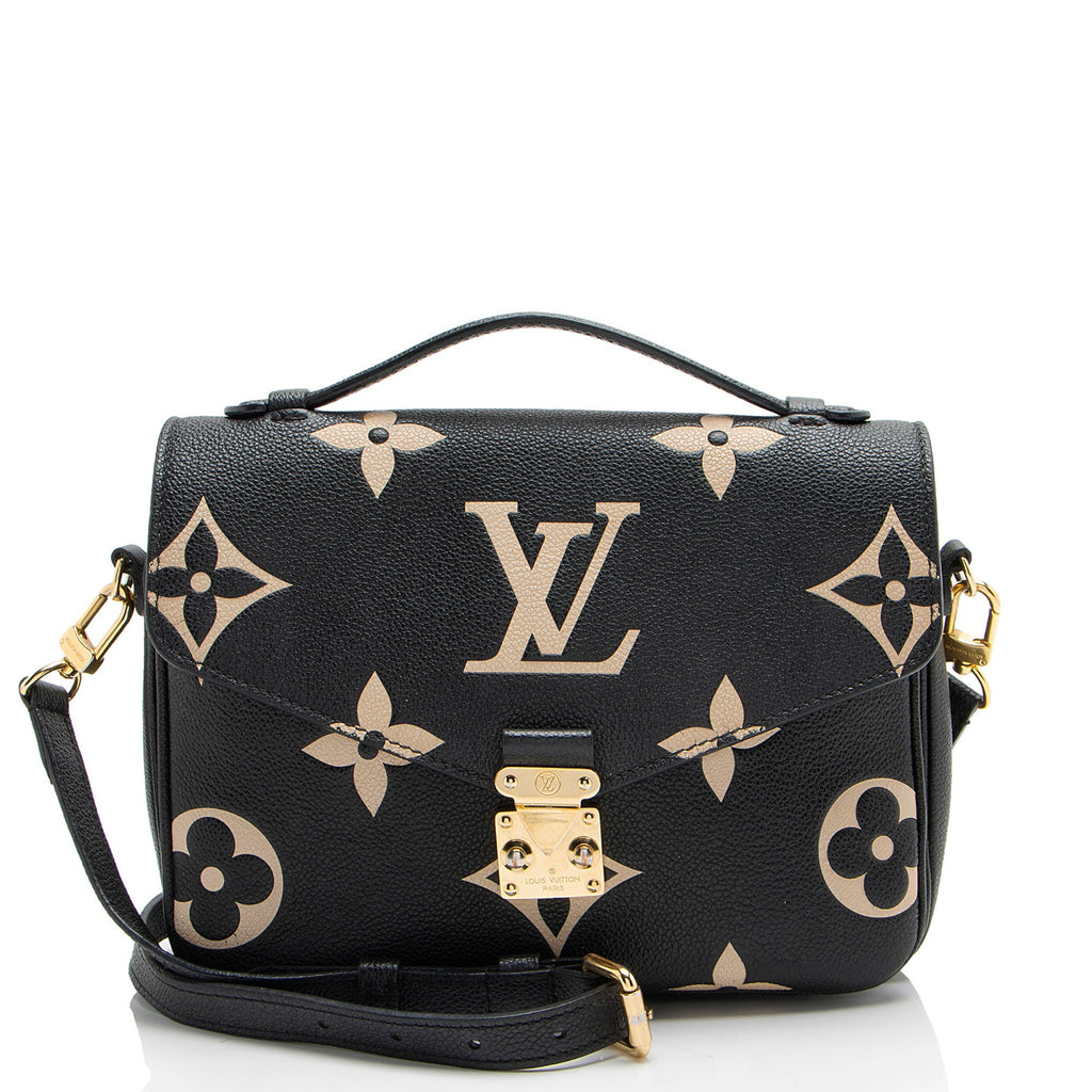 Louis Vuitton Giant Monogram Empreinte Bicolor Pochette Metis Shoulder Bag