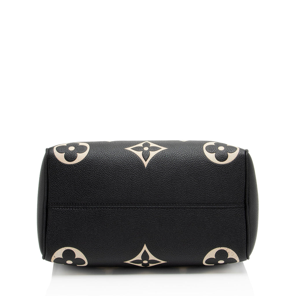 Louis Vuitton Giant Monogram Empreinte Bicolor Speedy Bandouliere 25 Satchel