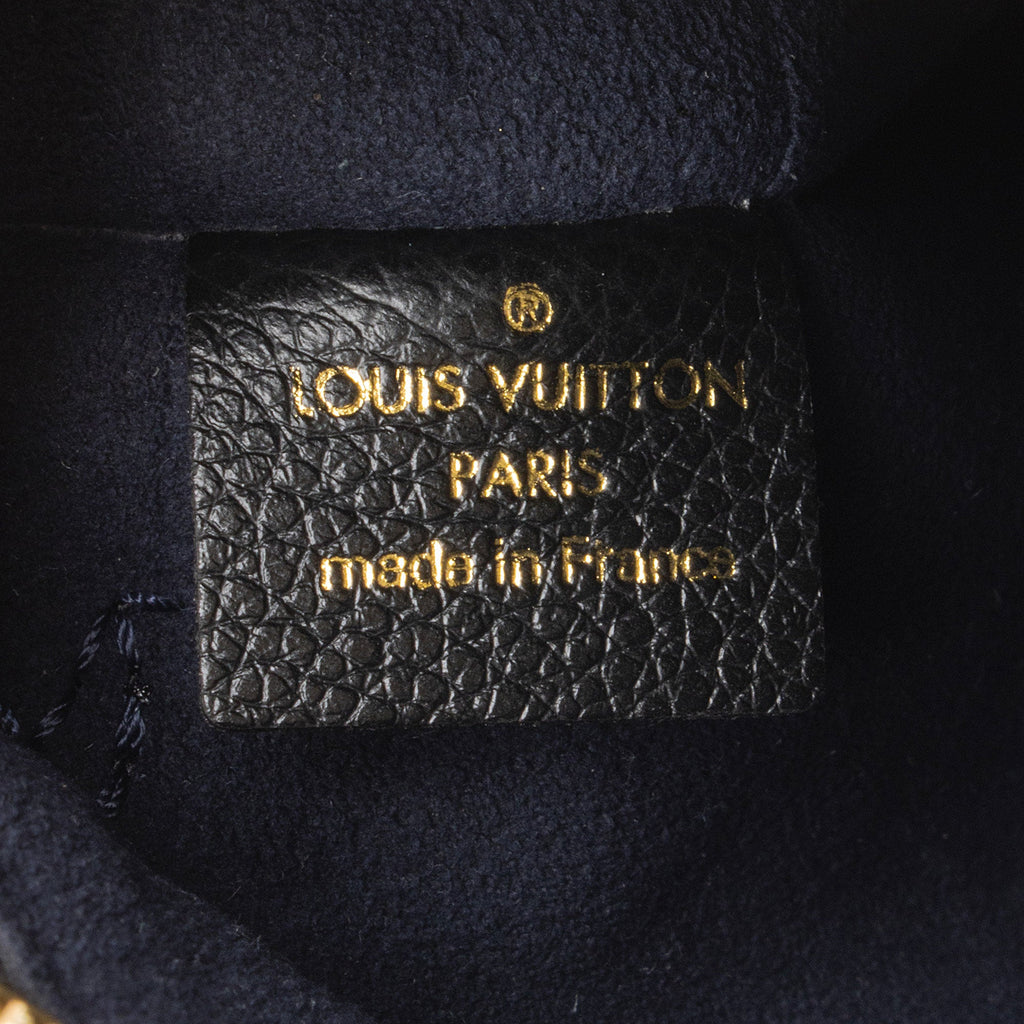 Louis Vuitton Giant Monogram Empreinte Neverfull MM Pochette (SHF-nVmtJ1)
