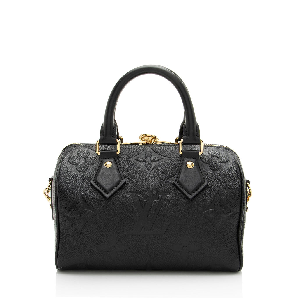 Louis Vuitton Giant Monogram Empreinte Speedy Bandouliere 20 Satchel